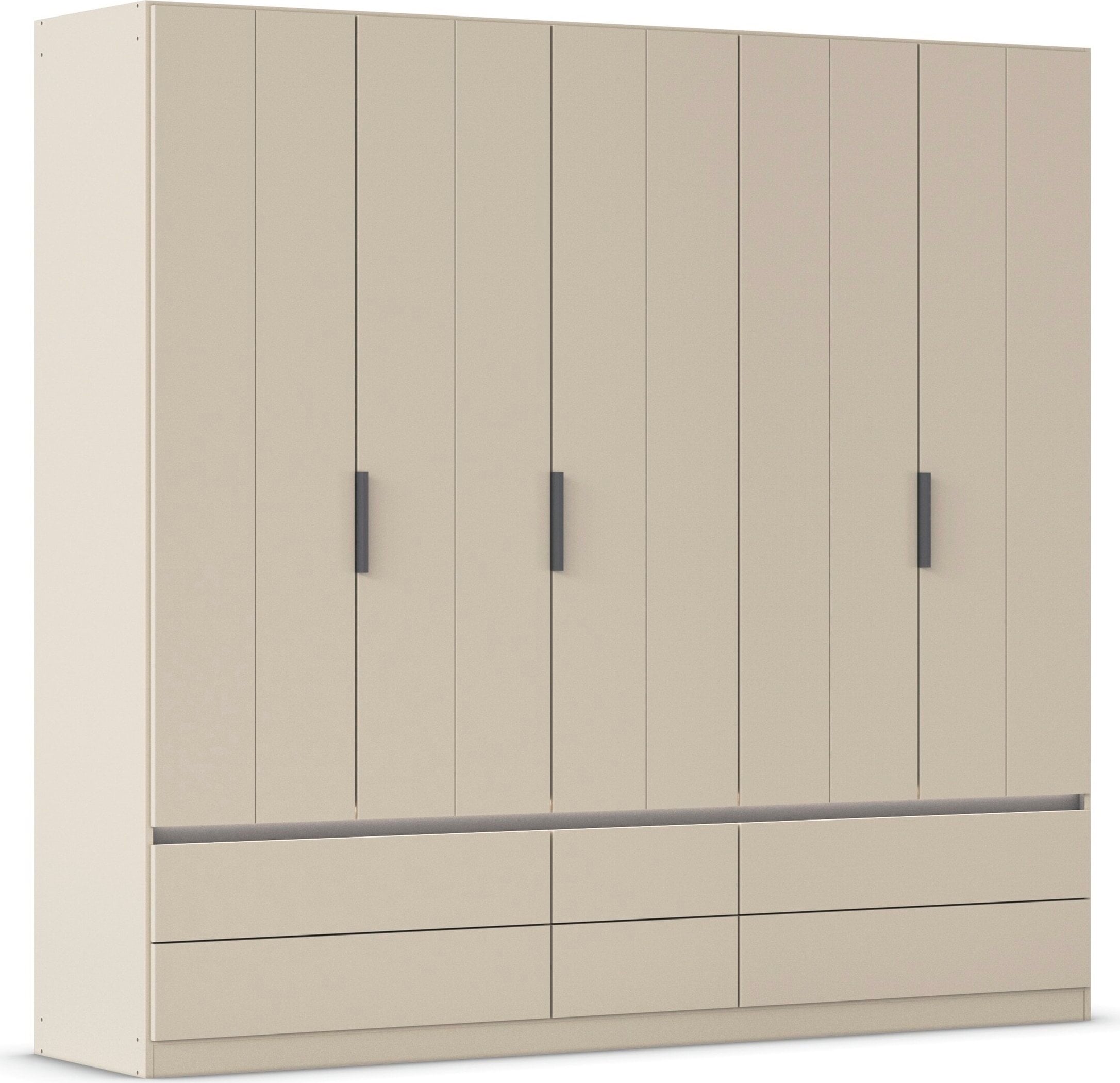 OTTO home Kleiderschrank "Schrank Garderobe ARVEN Breiten 181/226/271cm mit Beleuchtung" 3 verschiedene Ausstattungen BASIC/CLASSIC/PREMIUM (inkl. SOFT-CLOSE), puristisches Design in Plankenoptik mit Metallgriffen MADE IN GERMANY