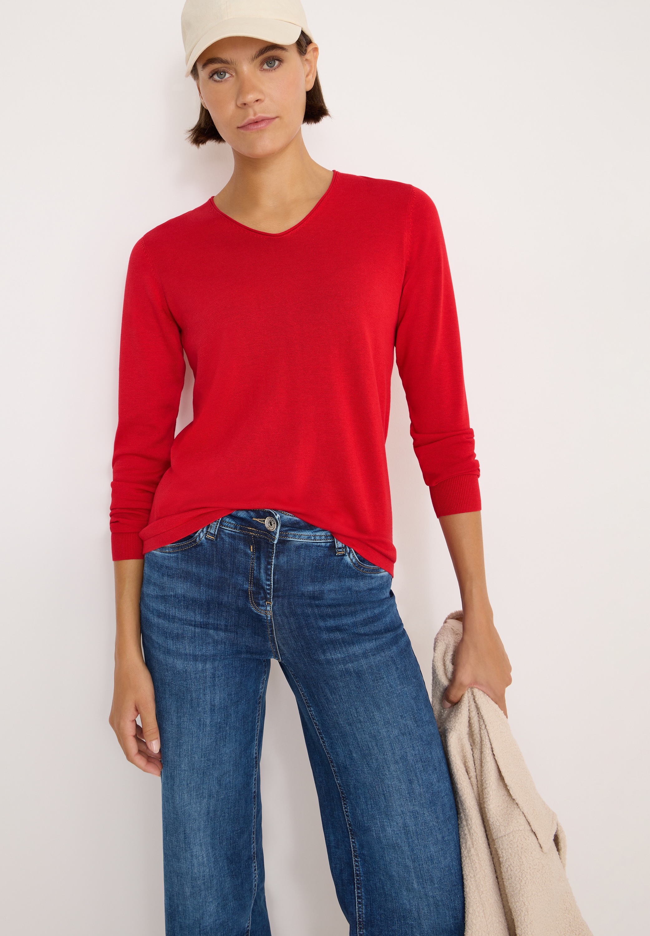 Cecil Strickpullover im soften Baumwoll-Mix