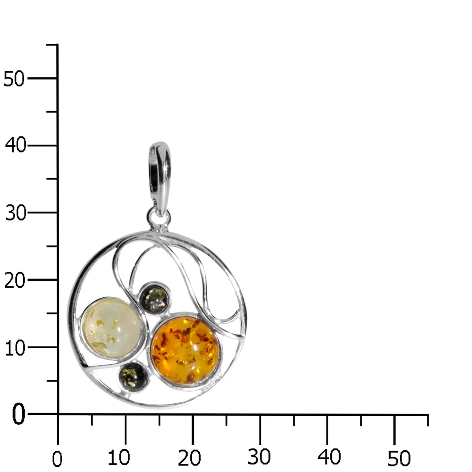 OSTSEE-SCHMUCK Kettenanhänger »- Smilla - Silber 925/000 - Bernstein«