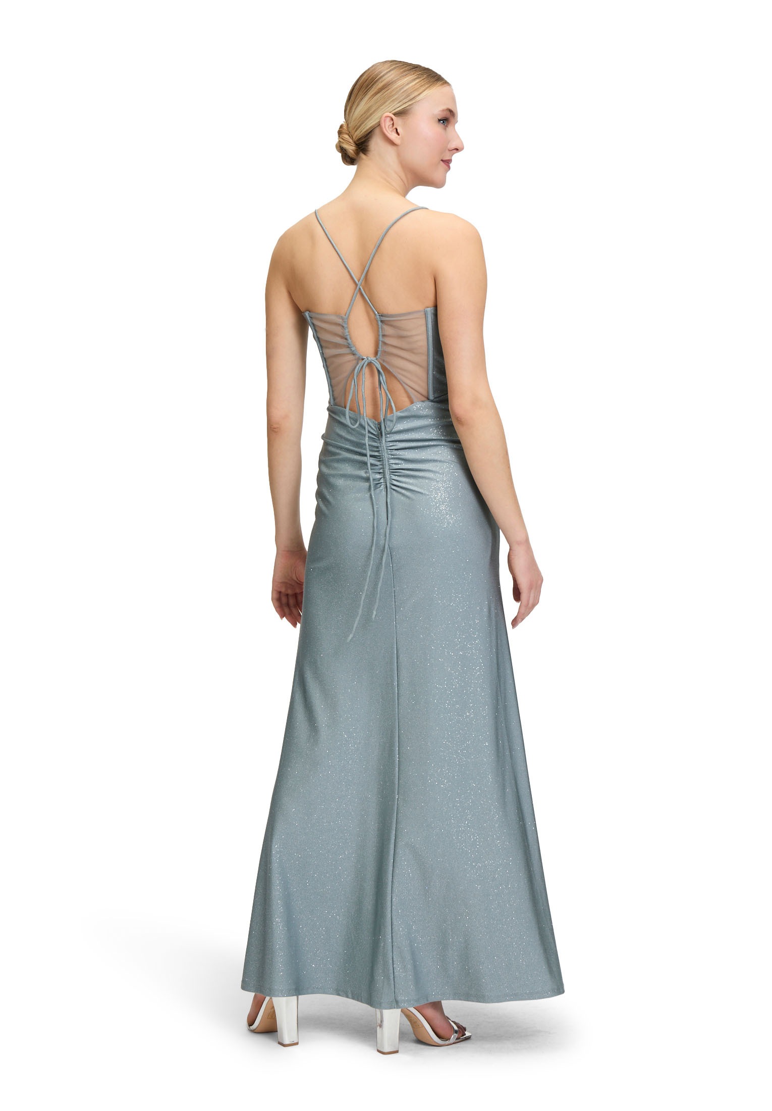 Vera Mont Abendkleid »Vera Mont Abendkleid im Glitzer-Look«, Wickel-Design