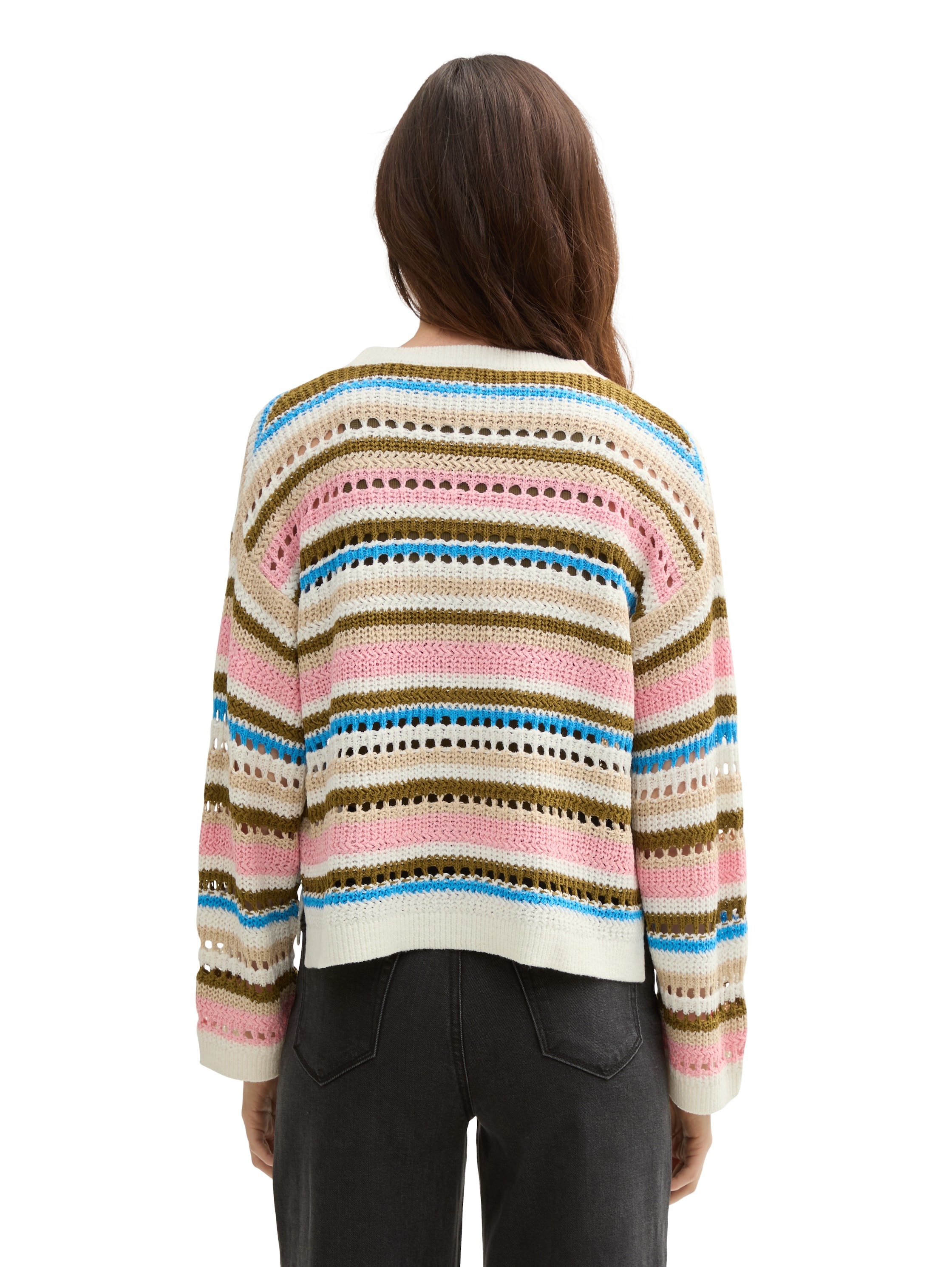 TOM TAILOR Denim Cardigan, mit Streifen Muster günstig online kaufen