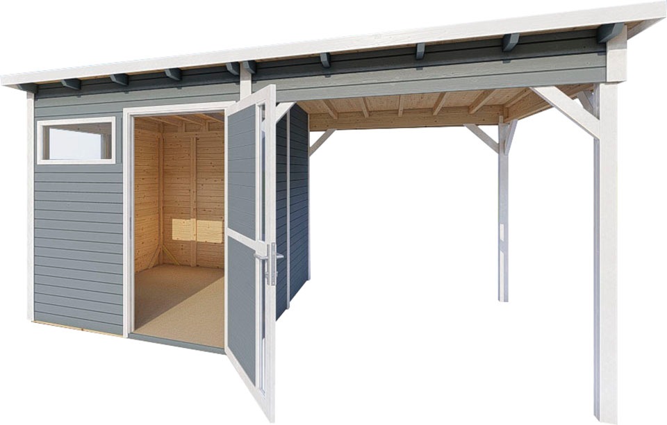 BERTILO Gartenhaus »Pentus 2«, (Set)