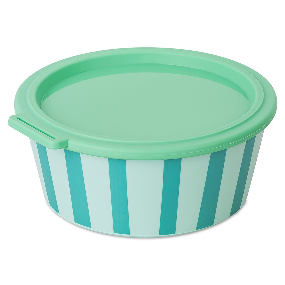 KOZIOL Aufbewahrungsschüssel "NORA BOX 1,3l STRIPES Schale 1,3l mit Deckel"