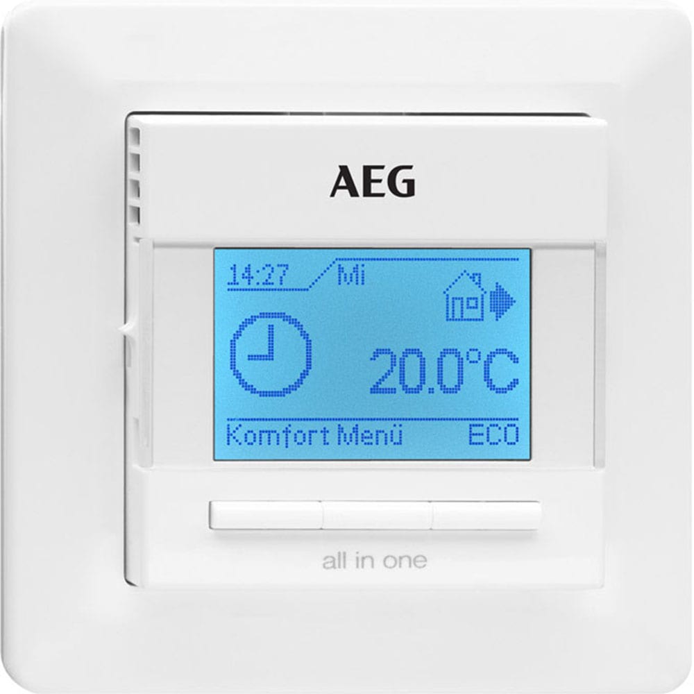 STIEBEL ELTRON Raumthermostat »RTU-TC Elektronischer Raumtemperaturregler«, Touch-Screen, weiß
