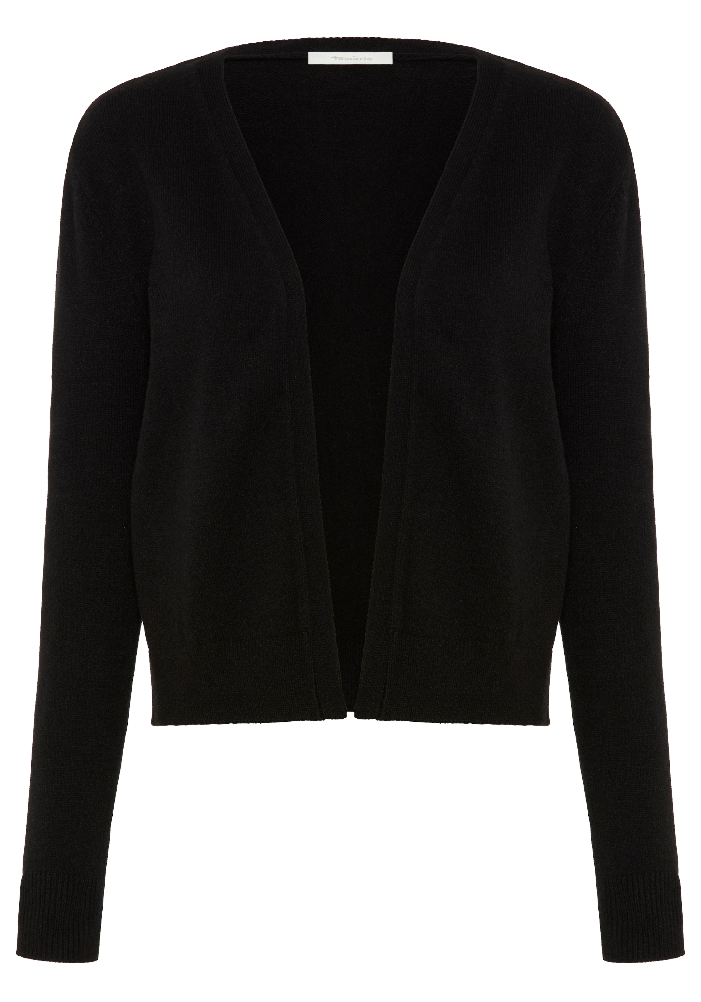 Tamaris Strickjacke »kurzer Schnitt, figurumspielende Passform« aus weicher Viskosemischung