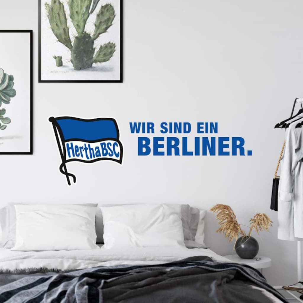 Wall-Art Wandtattoo »Hertha BSC Logo Schriftzug«, (1 St.)