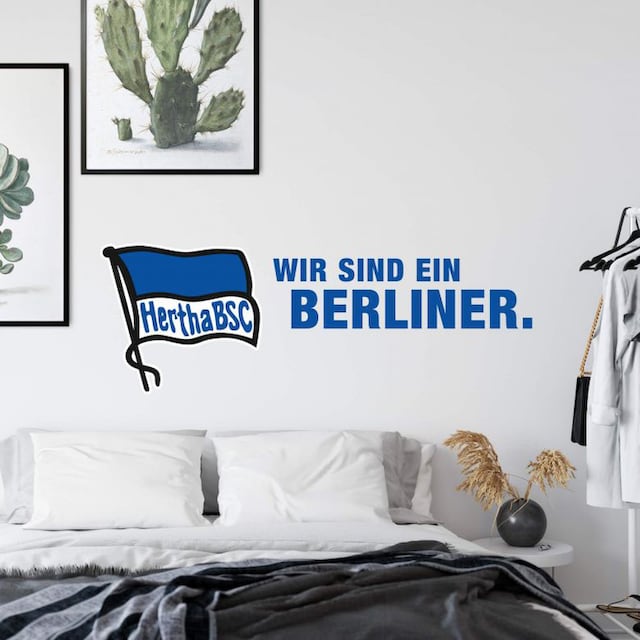 Wall-Art Wandtattoo »Hertha BSC Logo Schriftzug«, (1 St.) kaufen | BAUR