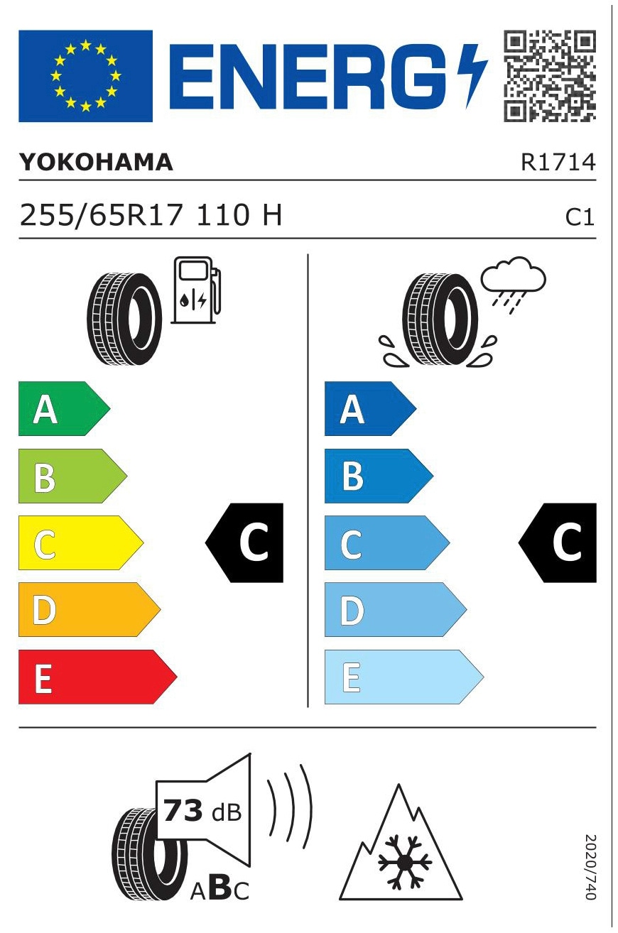 Yokohama Winterreifen »V905«, (1 St.), 255/65 R17 | BAUR 110H