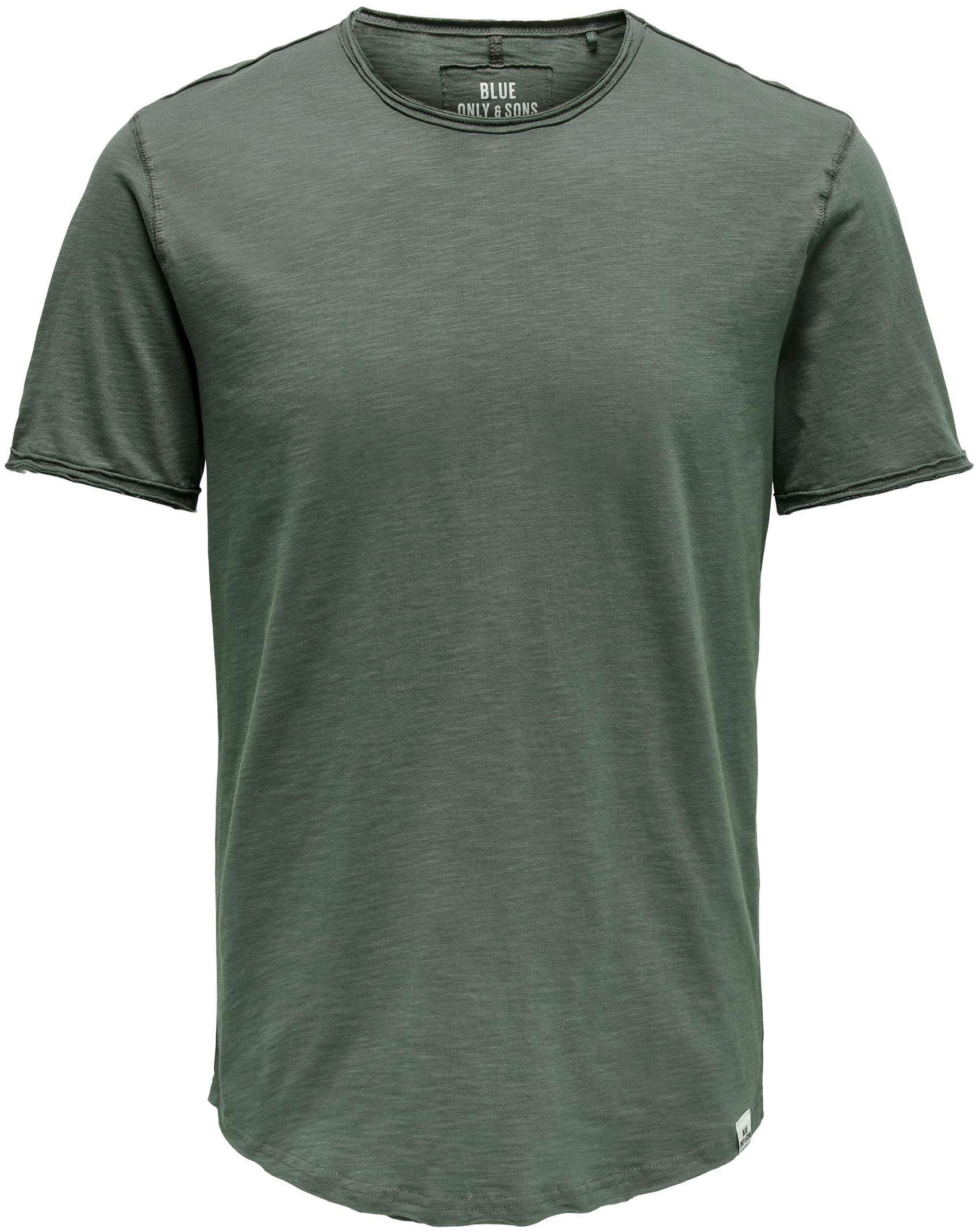 ONLY & SONS Rundhalsshirt »ONSBENNE LONGY SS TEE NF 7822 NOOS«