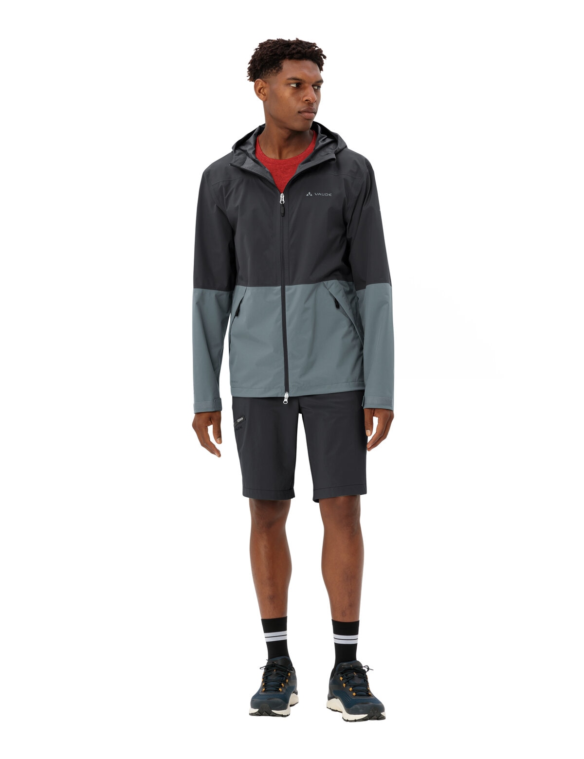 VAUDE Outdoorjacke »MEN'S NEYLAND 2.5L JACKET« mit Kapuze sportlicher Stil, mit Kapuze, wasserdicht