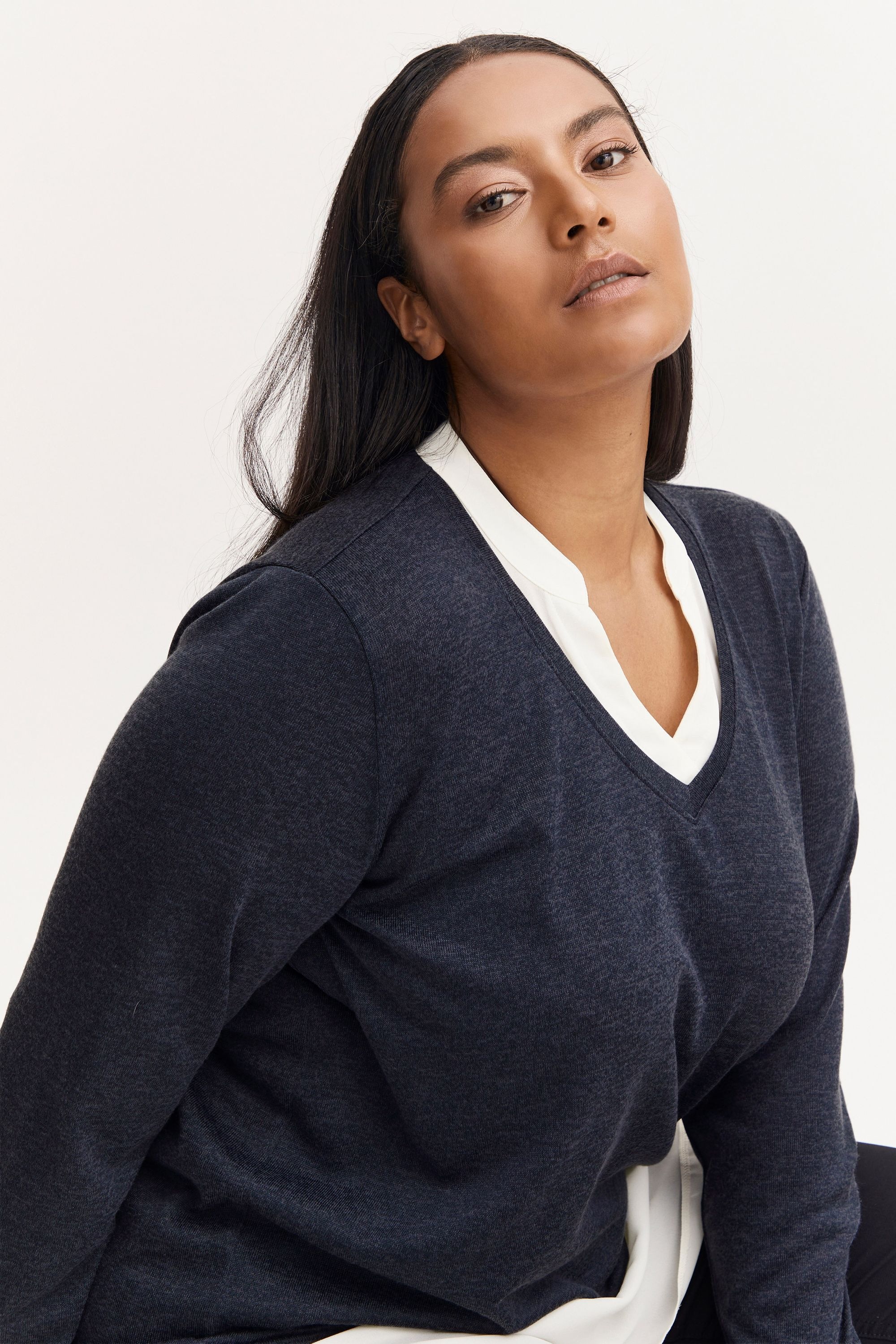 fransa Strickfleece-Pullover »Strickpullover FPRexan«