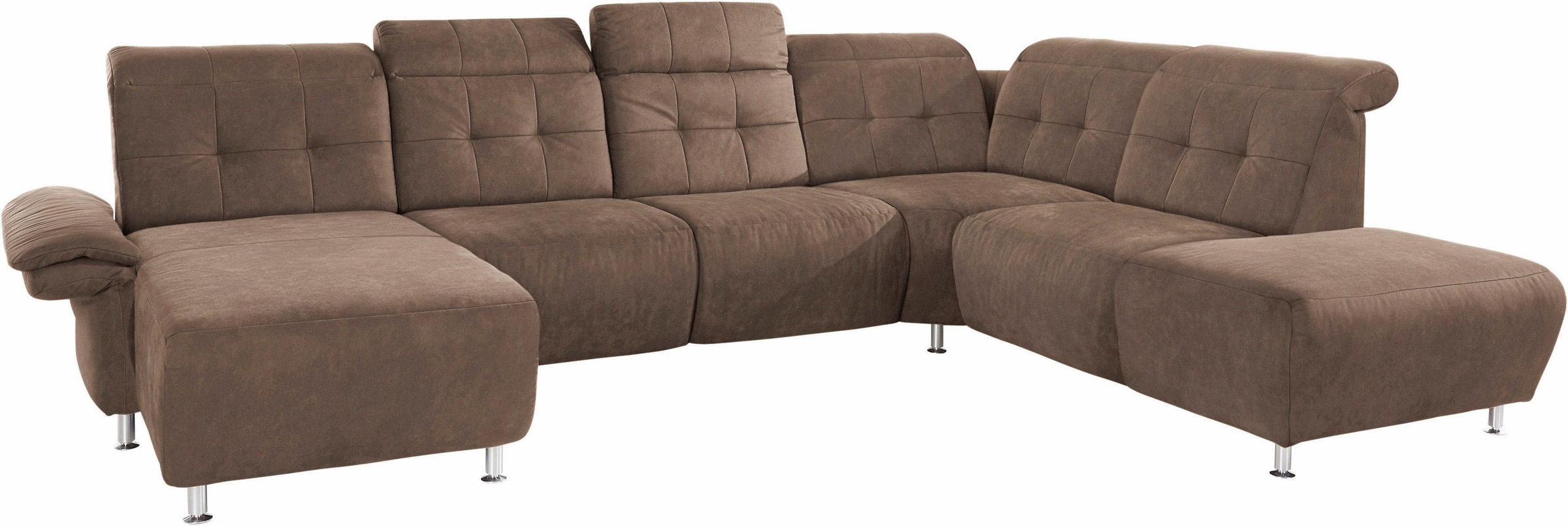 Home affaire Wohnlandschaft "Manhattan U-Form" 2 Sitze mit elektrischer Rel günstig online kaufen