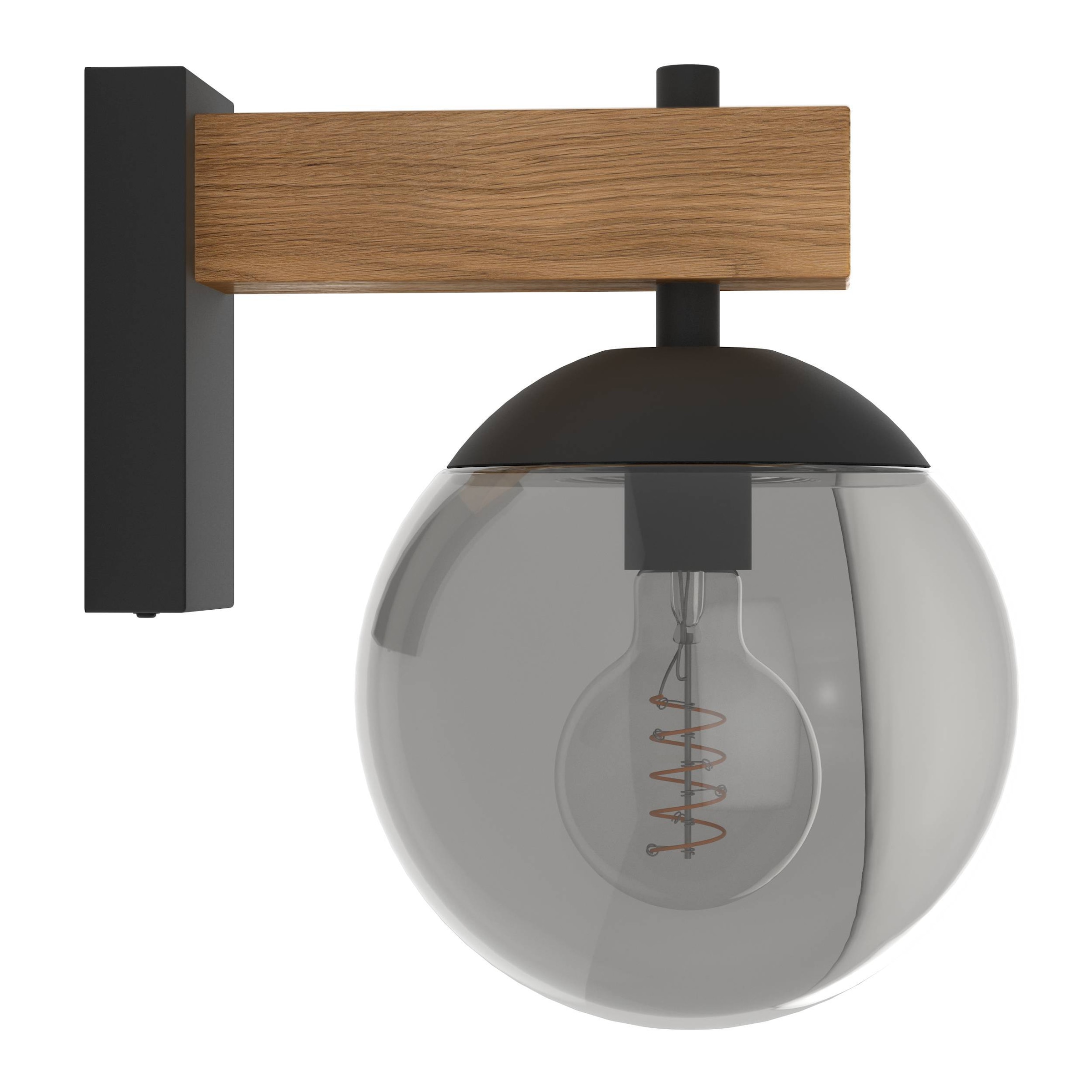 EGLO Wandleuchte »Bufalata Wandlampe, Außenleuchte, Metall, Kunststoff, Kugel, E27, IP44« E27 1 Stk.