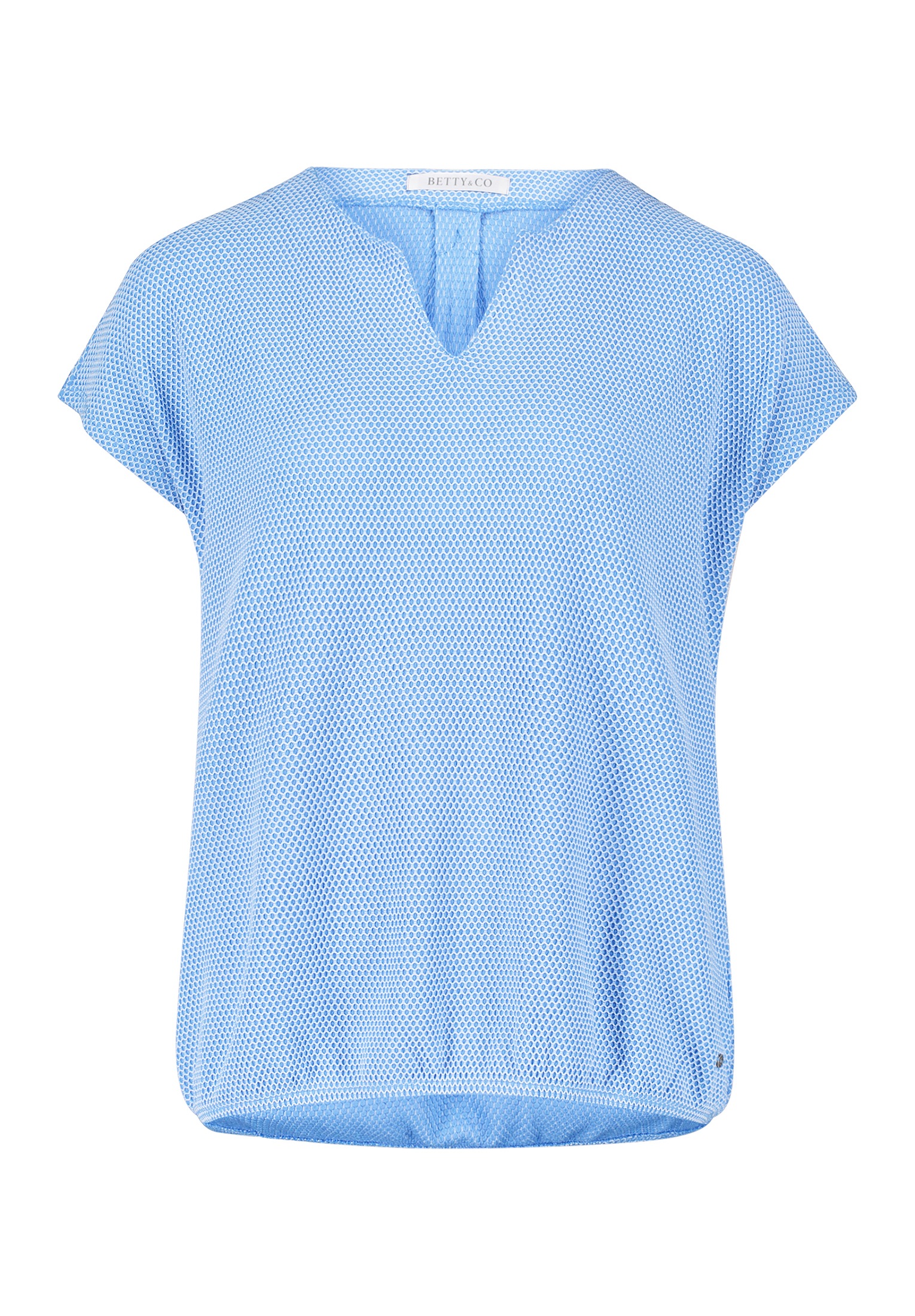 Betty&Co Kurzarmshirt »Betty & Co Casual-Shirt mit Struktur«, (1 tlg.), Material