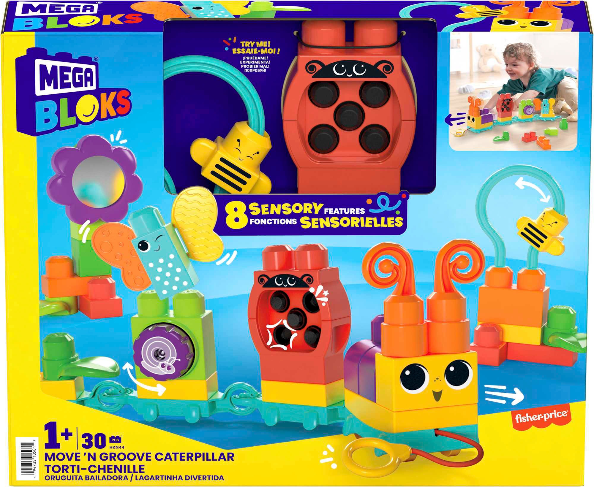 MEGA BLOKS Spielbausteine »Mega Bloks, Rollspaß Raupenzug«