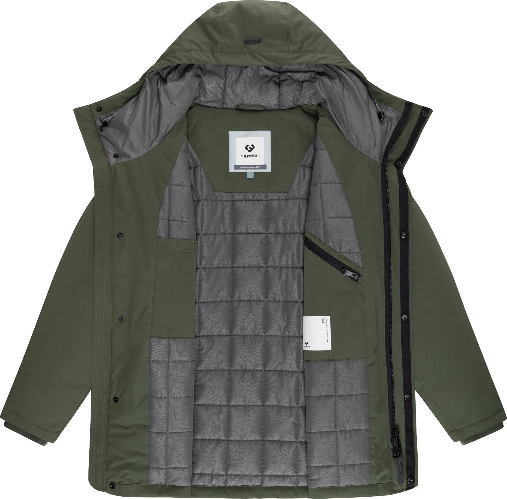 Ragwear Kurzmantel »Parcan Twill YOUMODO« wasserdichter Herren Winterparka