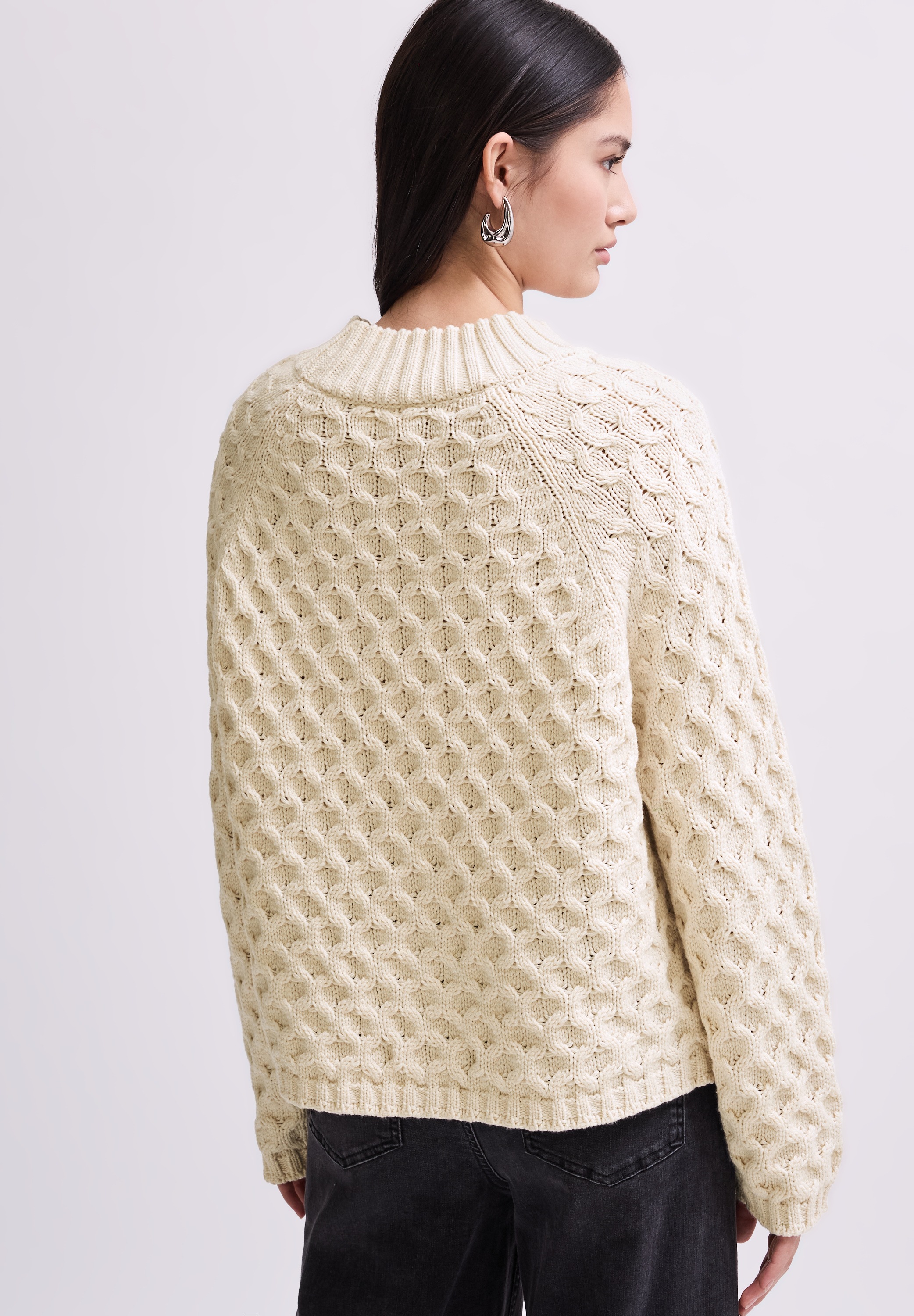 STREET ONE STUDIO Strickpullover, im soften Baumwoll-Mix