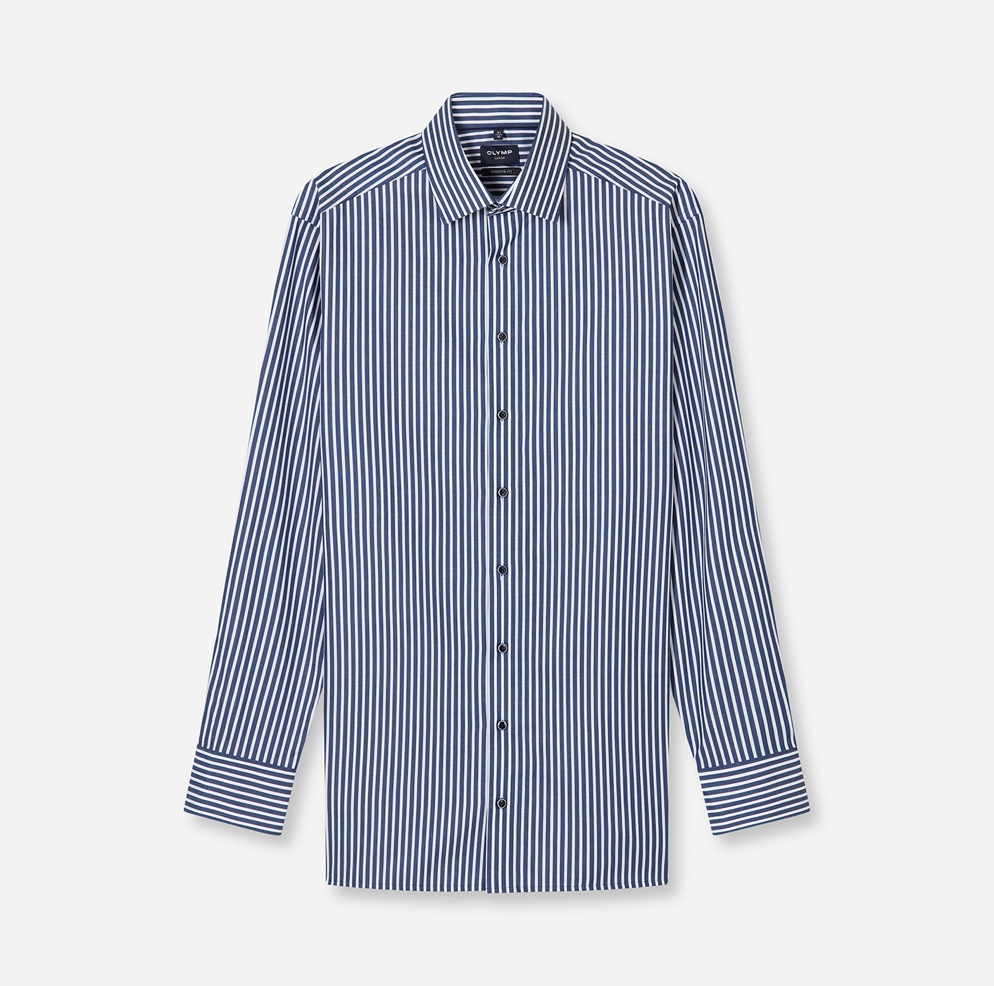 OLYMP Langarmhemd "Luxor" Businesshemd, gestreift, modern fit, New Kentkrag günstig online kaufen