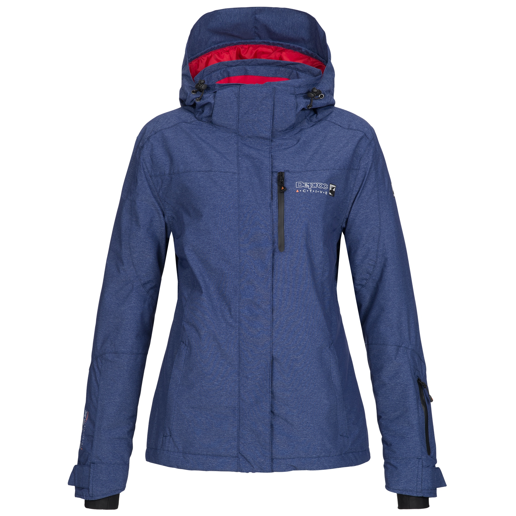 DEPROC Active Winterjacke "VANCOUVER Ski Women" mit Kapuze auch in Großen Größen erhältlich