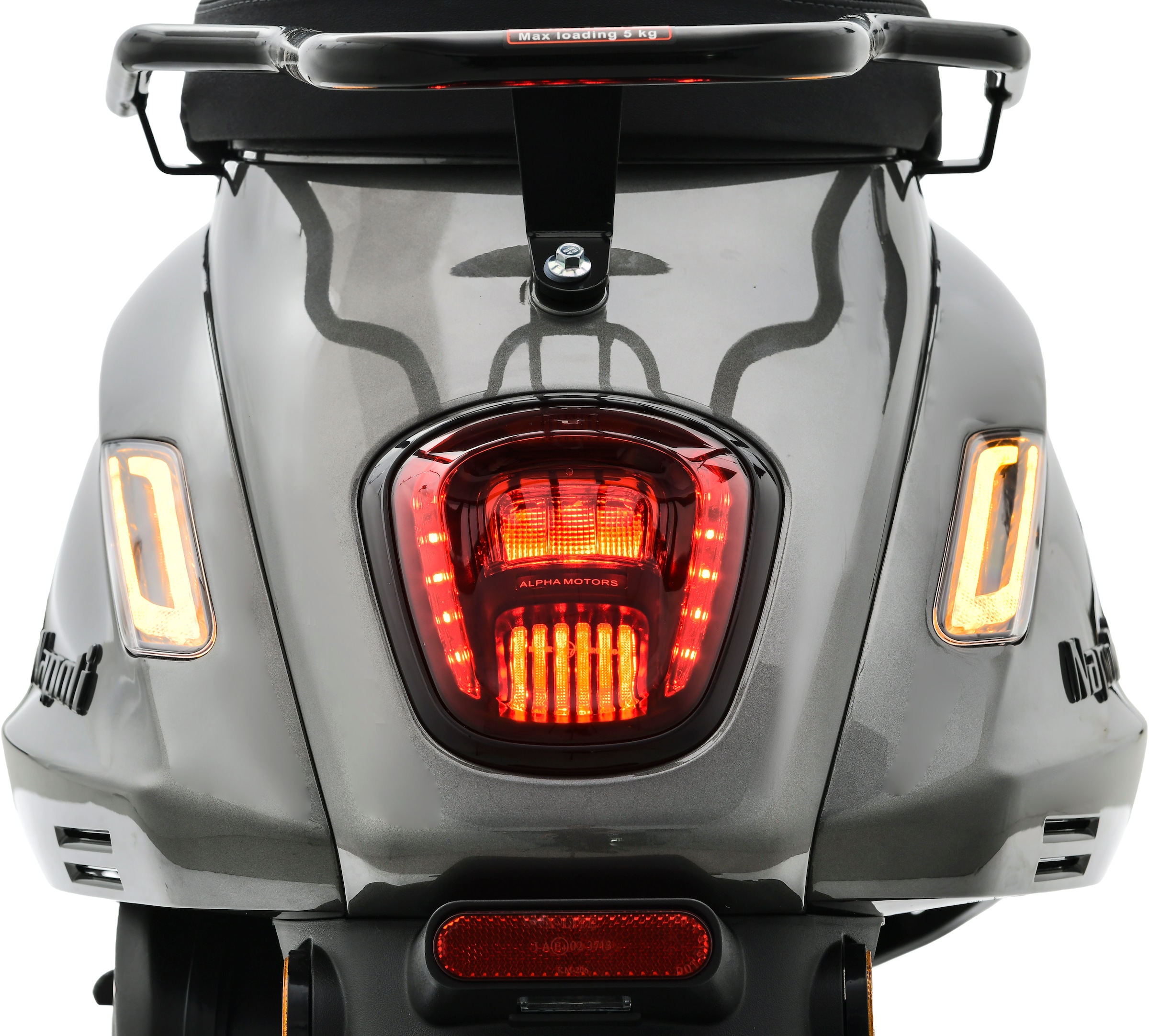 Alpha Motors Motorroller »Napoli 50 ccm 45 km/h EURO 5 (mit/ohne Topcase)«, 50 cm³, 45 km/h, Euro 5, 3,26 PS