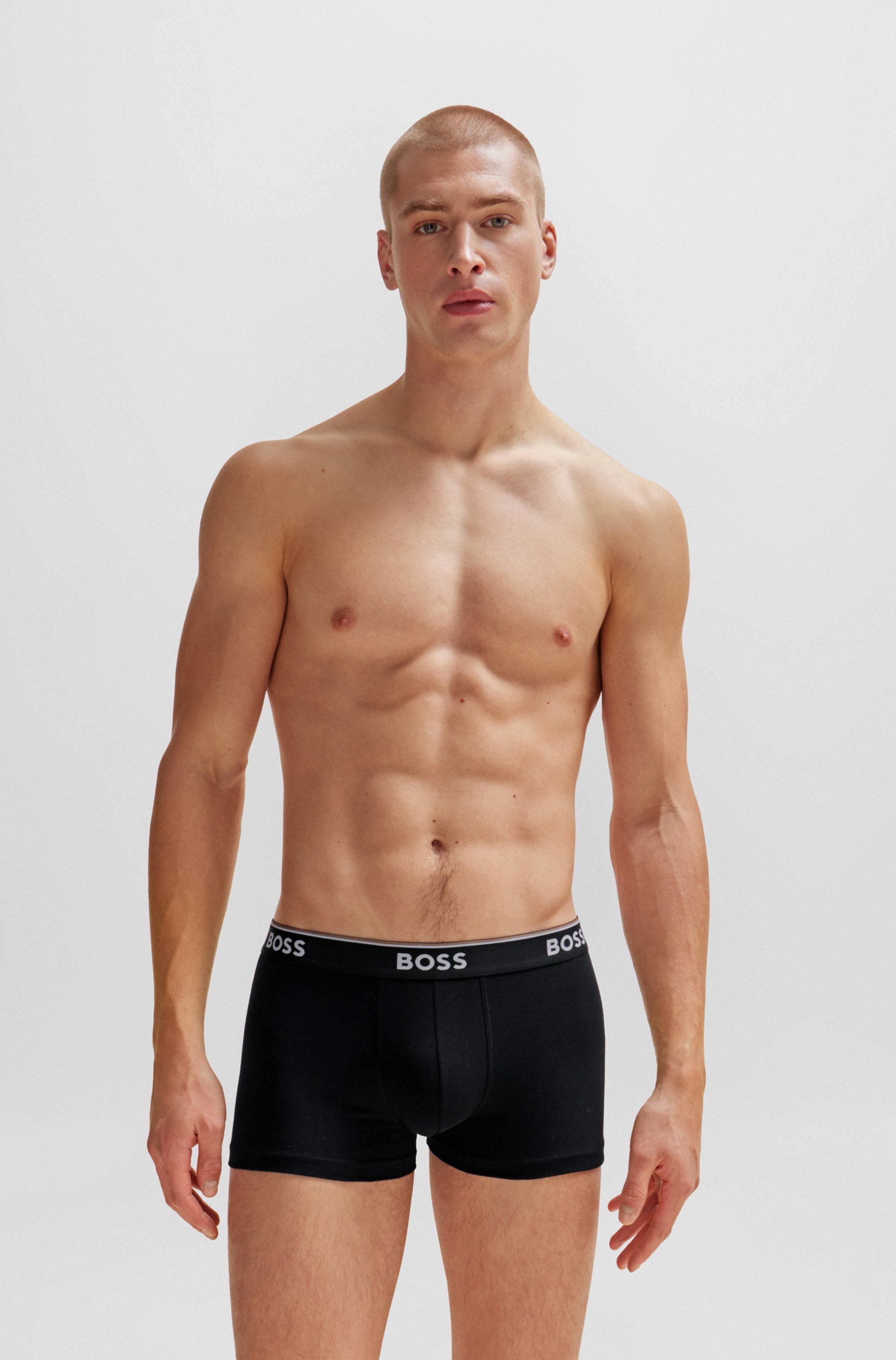BOSS Boxer "TRUNK 3 PACK" 3 Stk. BOSS Schriftzug auf dem Bund günstig online kaufen
