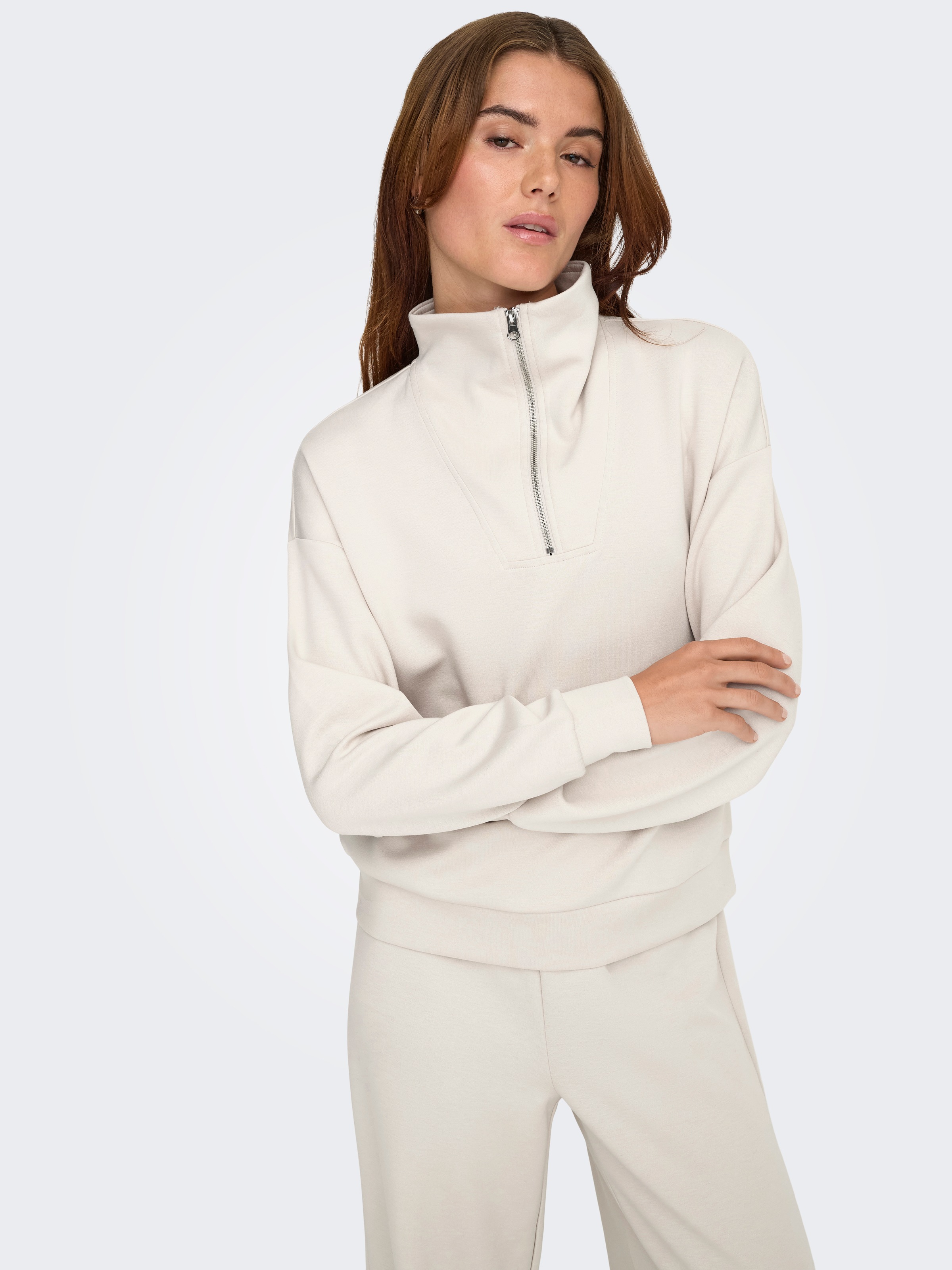 ONLY Play Sweater "ONPLOUNGE HN LS HZ DS SWT NOOS" günstig online kaufen