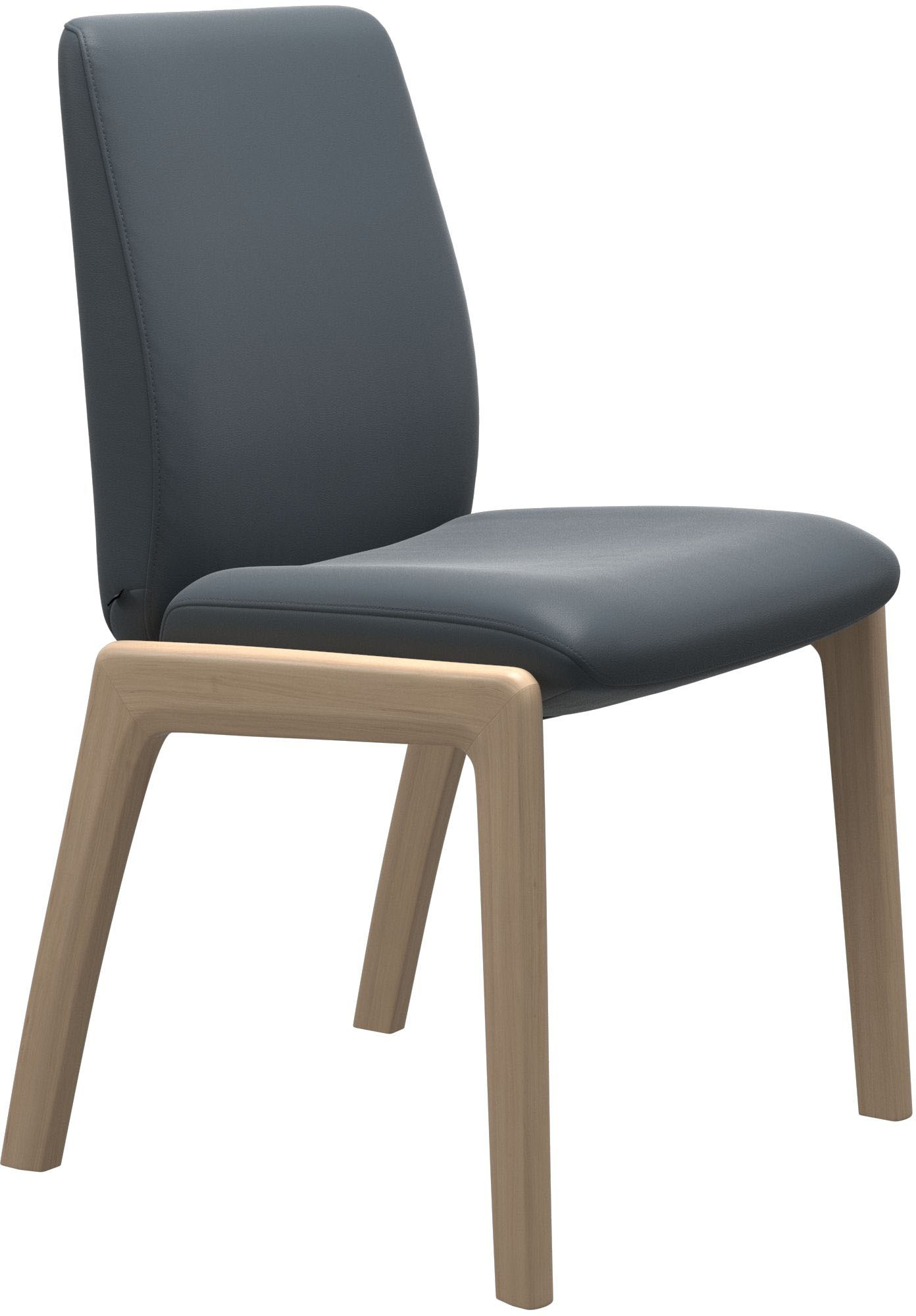 Thumbnail - Stressless Polsterstuhl "Laurel", Leder BATICK, Low Back, Größe L, mit abgerundeten Beinen in Eiche natur
