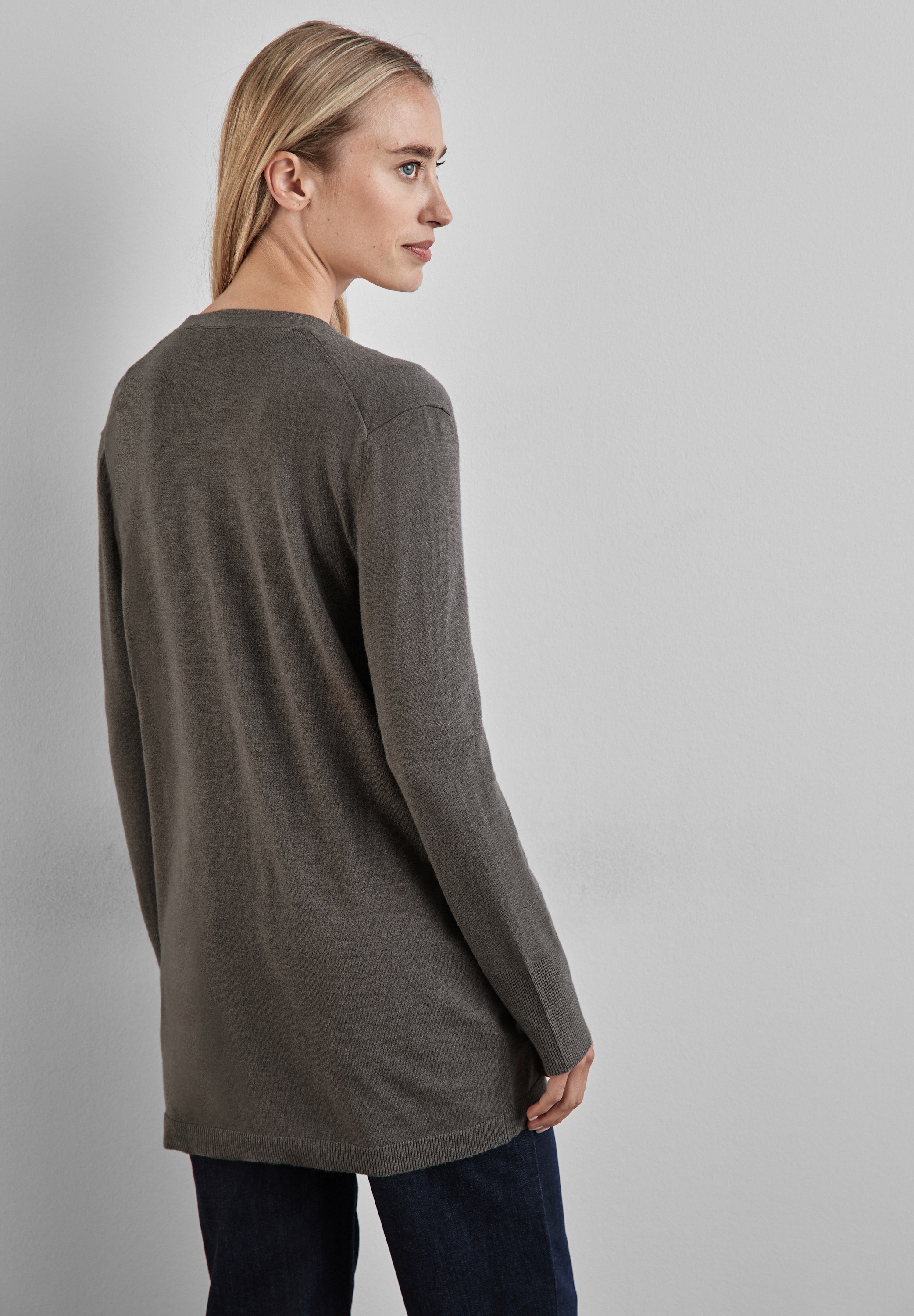 STREET ONE Cardigan, mit V-Ausschnitt