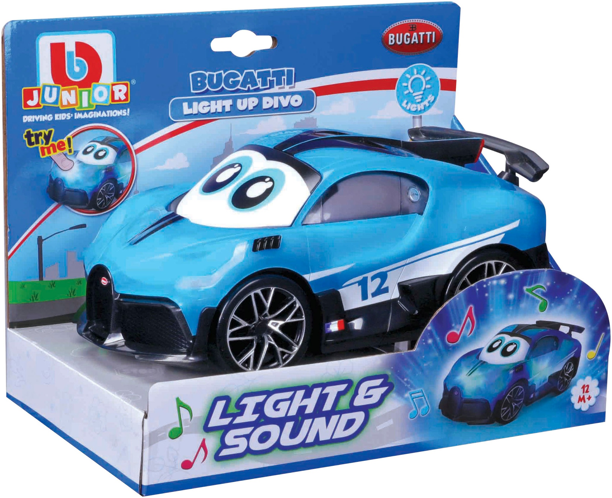 bbJunior Spielzeug-Auto »Light up Bugatti Divo«, mit Licht und Sound