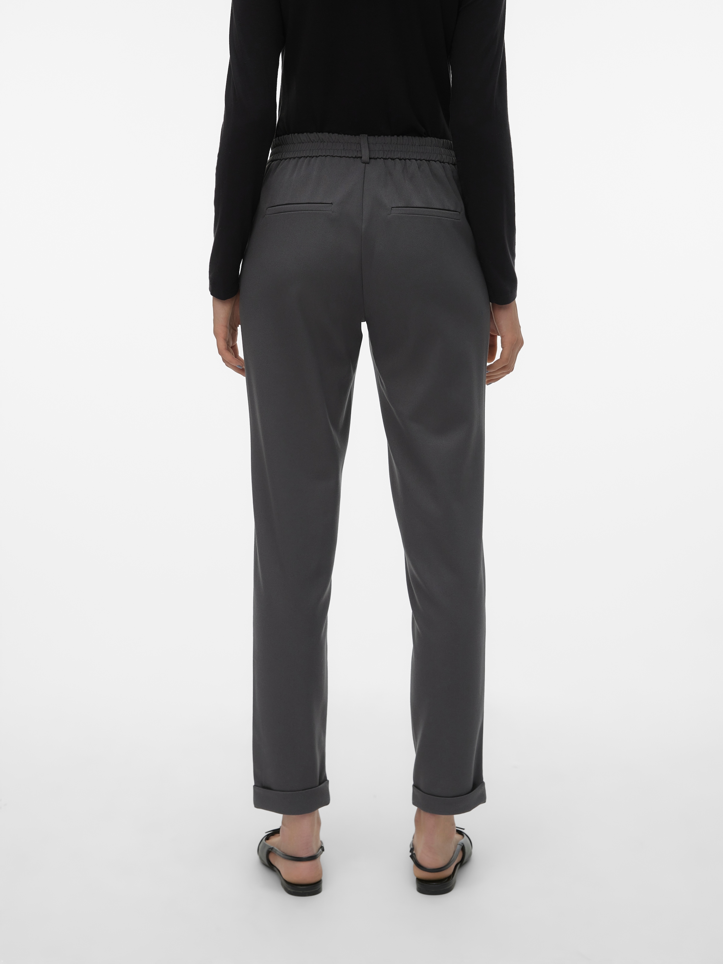 Vero Moda Anzughose »VMMAYA MR LOOSE SOLID PANT NOOS«, knöchelfreie Form mit Saumaufschlag