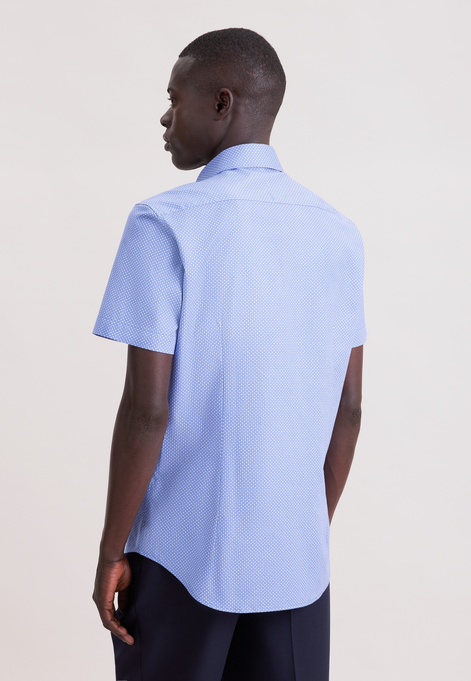 seidensticker Businesshemd "Schwarze Rose" Slim 1/2 Kentkragen Druck günstig online kaufen