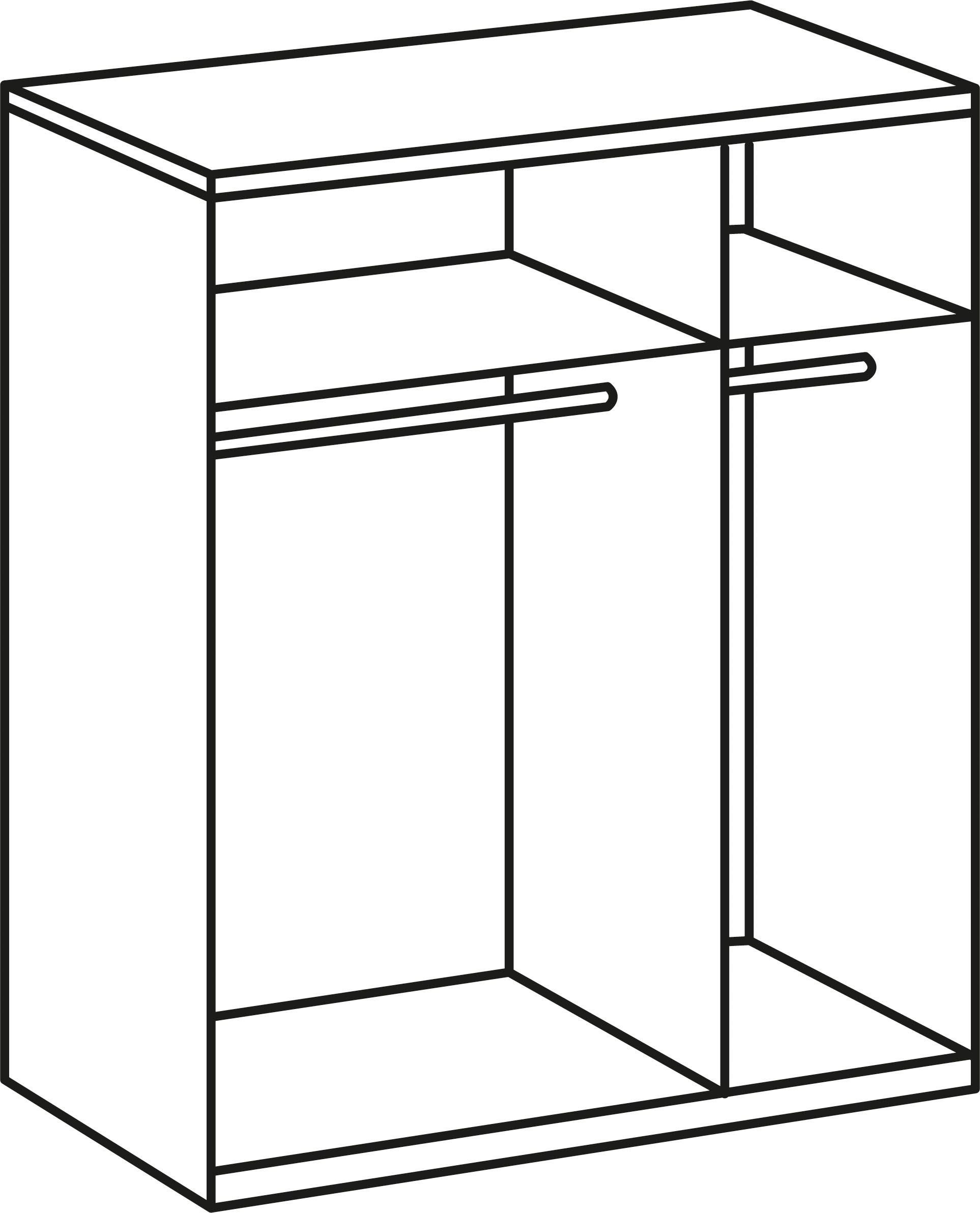 Wimex Kleiderschrank »New York«, in vielen Breiten, wahlweise 208 oder 236cm  hoch | BAUR