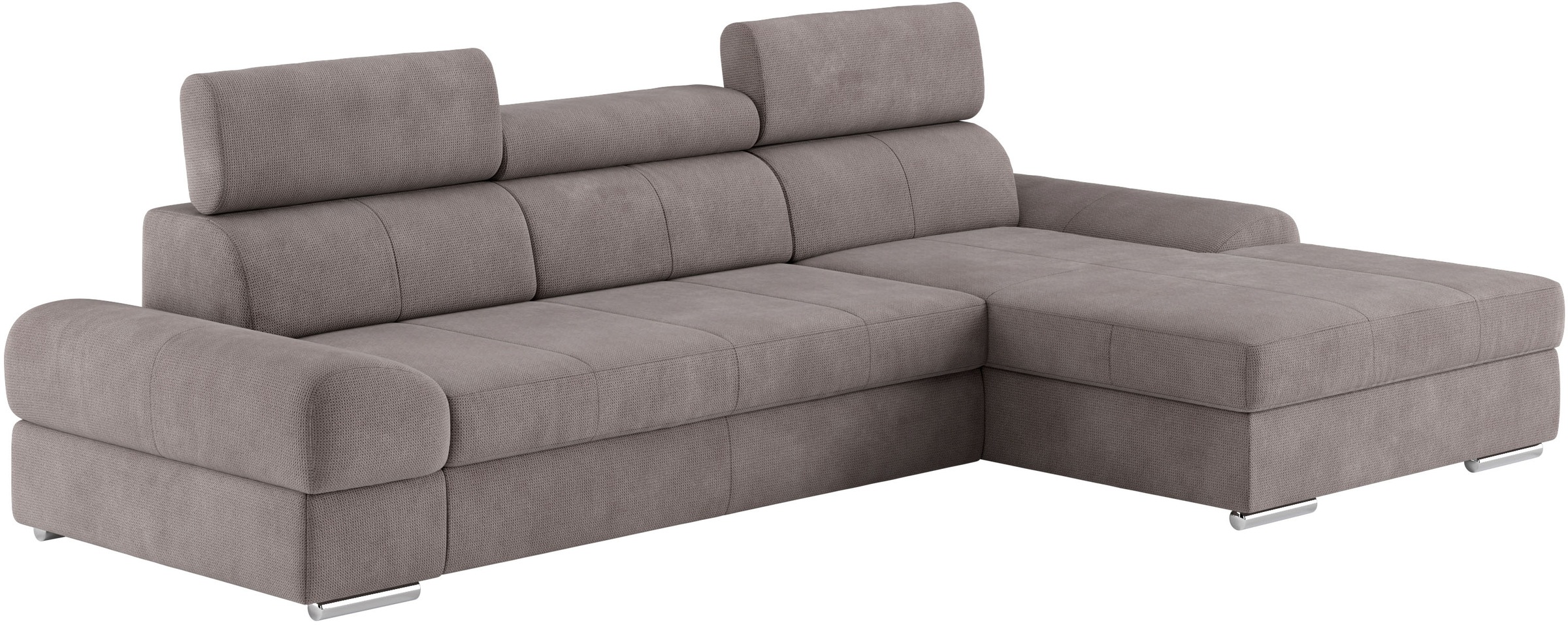 sit&more Ecksofa »Broadway L-Form«, inklusive Kopfteilverstellung, wahlweise mit Bettfunktion