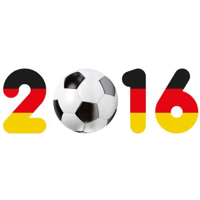 Wall-Art Wandtattoo »Fußball 2016 mit Fußball«, (1 St.) bestellen | BAUR