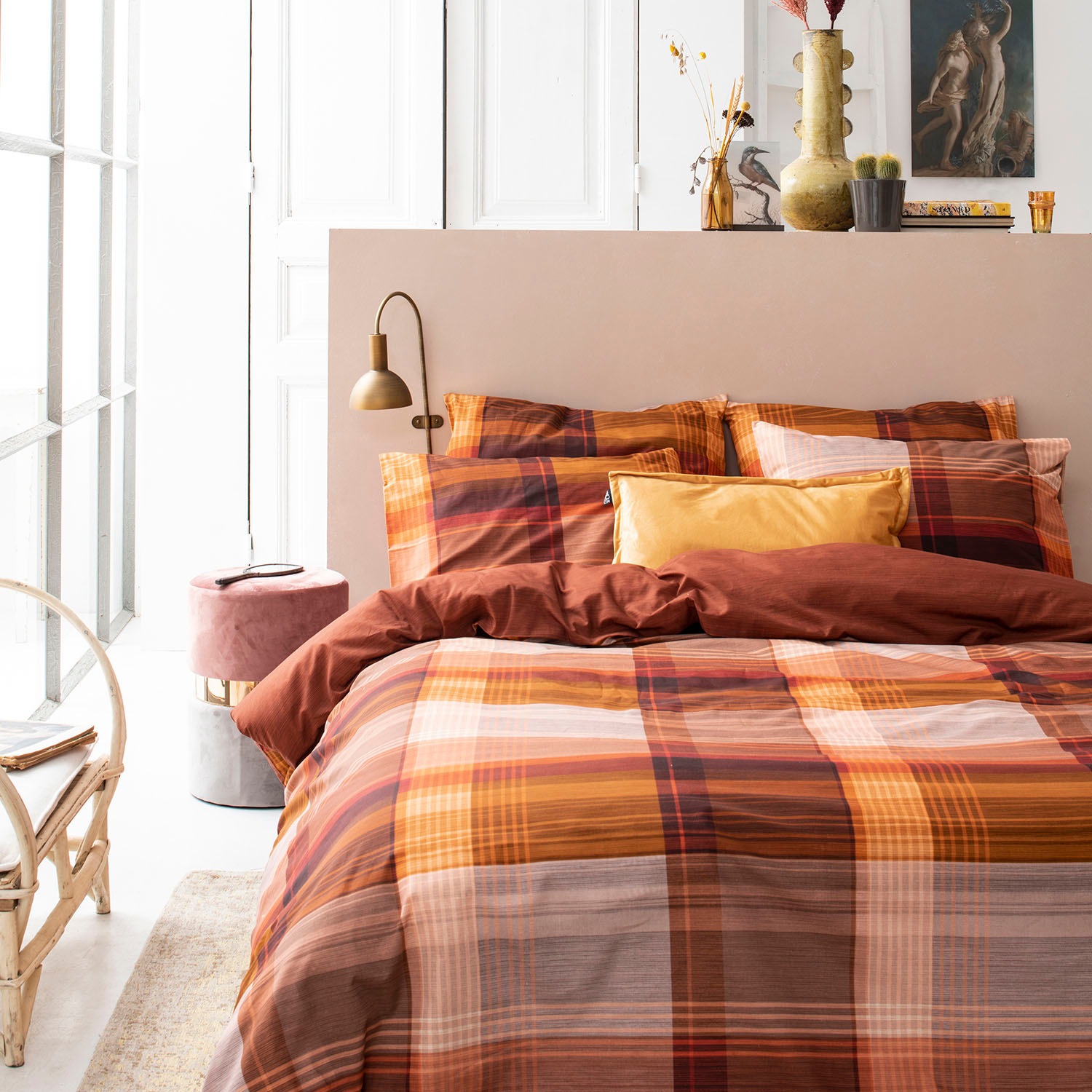 Cinderella Wendebettwäsche "Ponte" 3 Stk. mit Karomuster günstig online kaufen