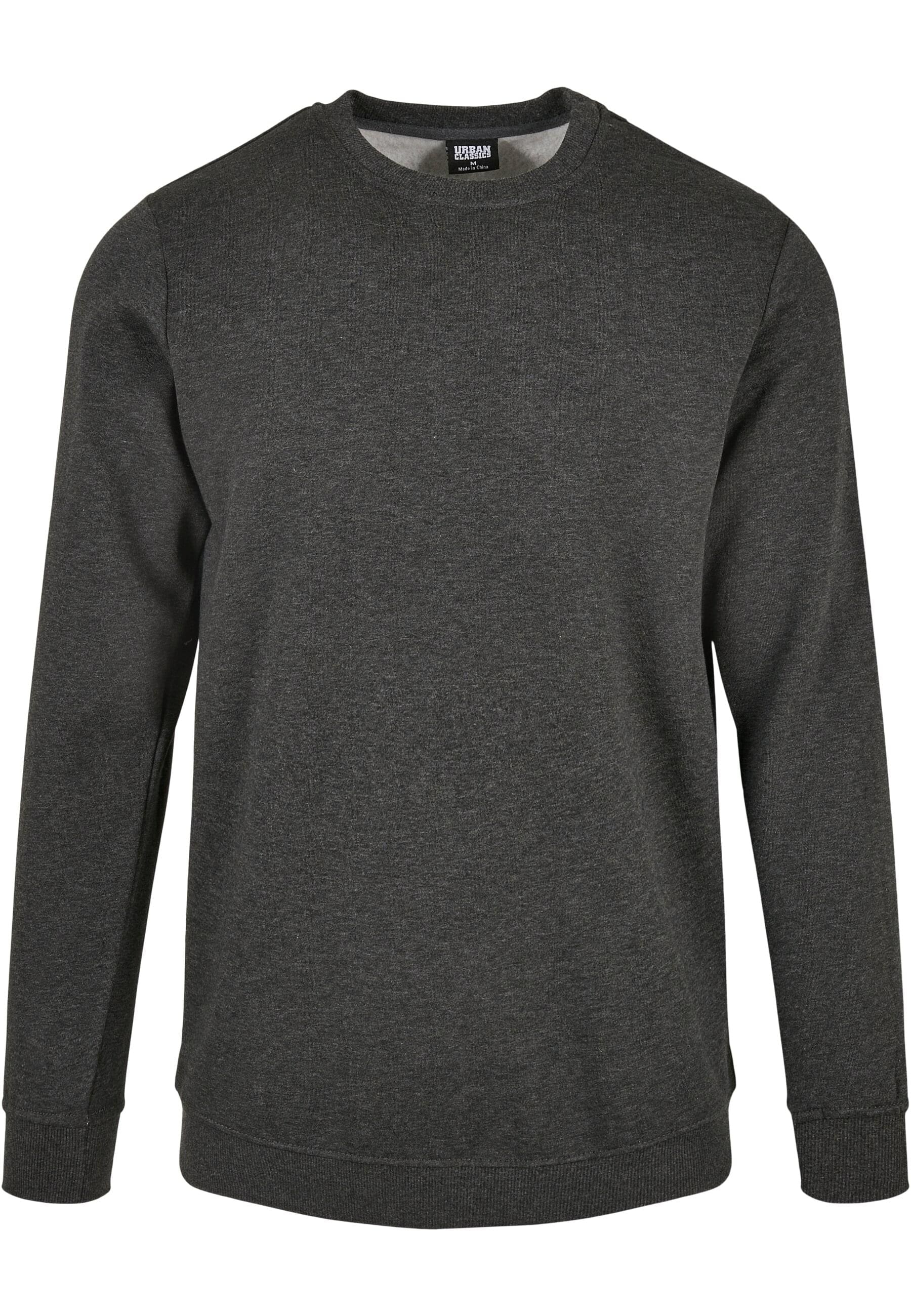 URBAN CLASSICS Rundhalspullover "Urban Classics Herren Basic Terry Crew"