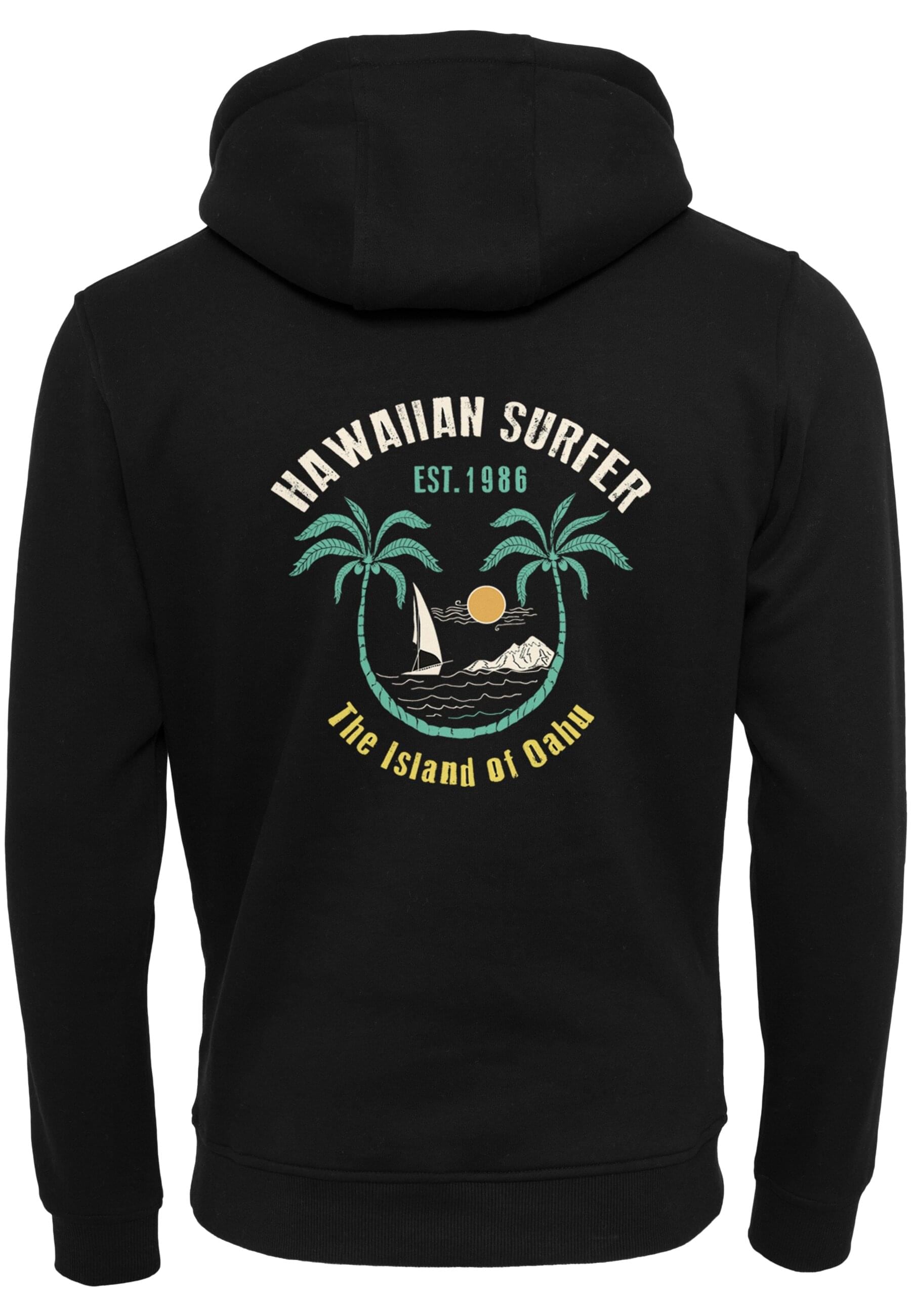 MisterTee Rundhalspullover "MisterTee Damen Ladies Hawaiian Surfer Hoody" günstig online kaufen