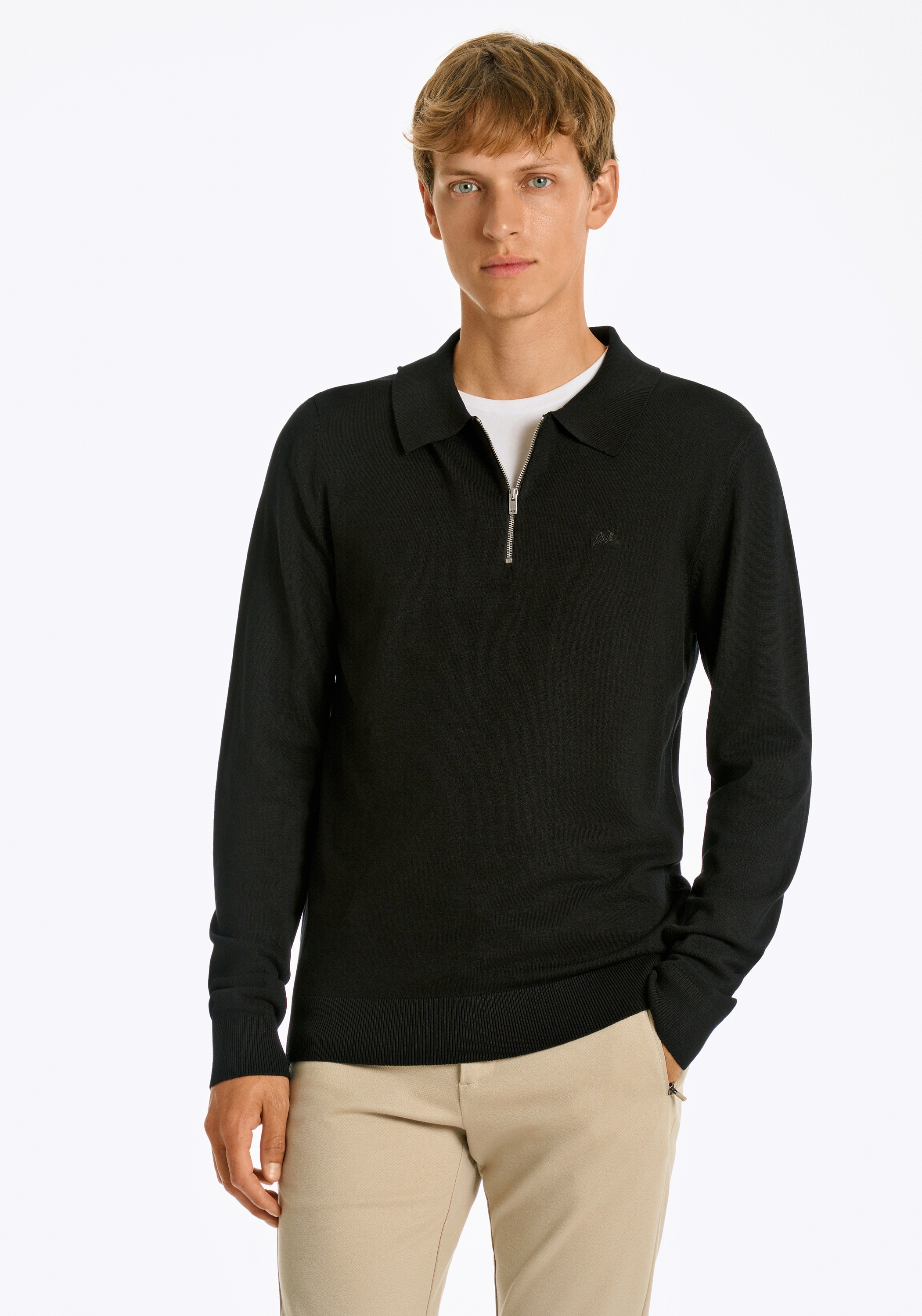 LINDBERGH Langarm-Poloshirt "Lindbergh Troyer" günstig online kaufen