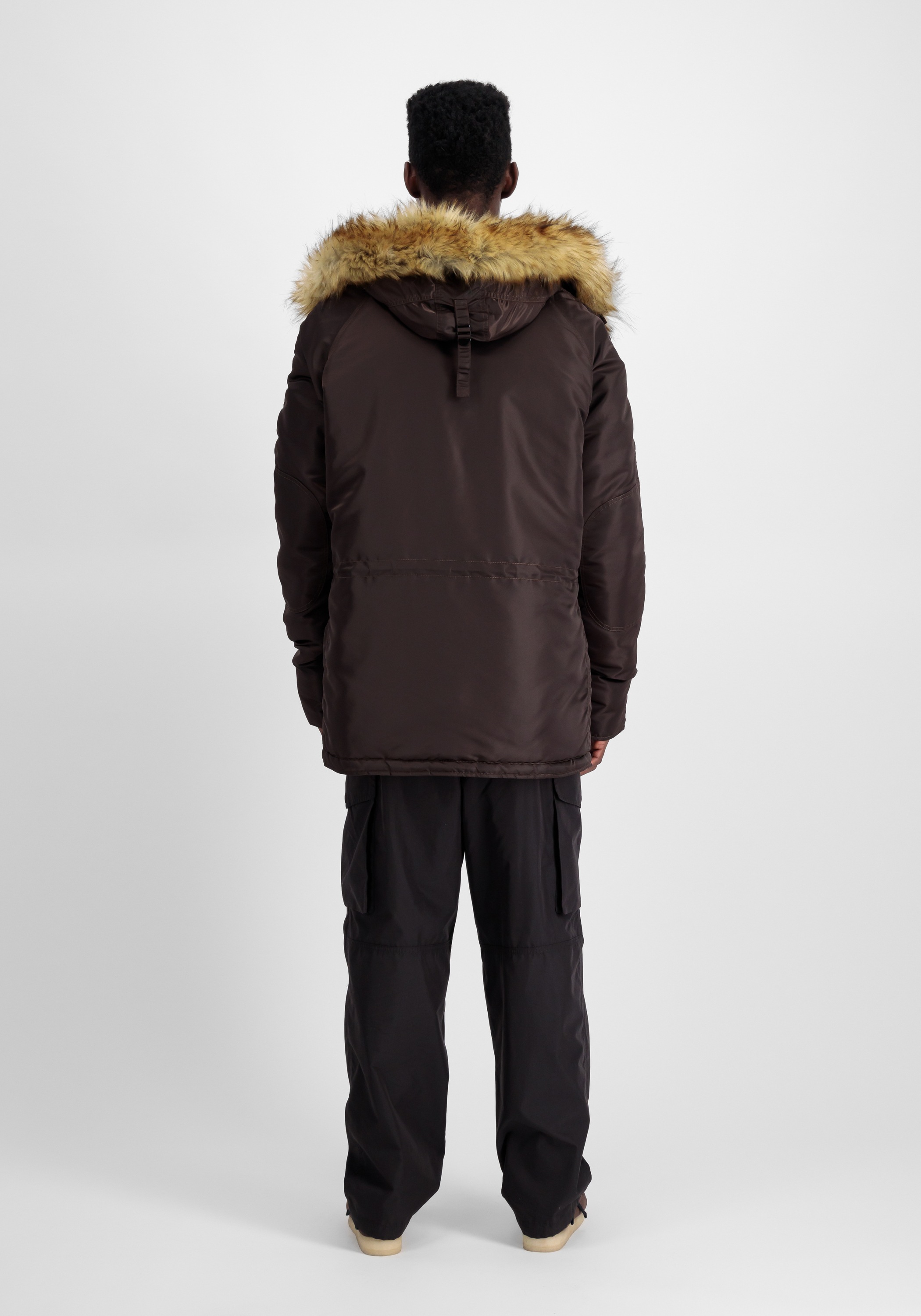 Alpha Industries N-3B VF 59 Winter Jacket Brown XL 3