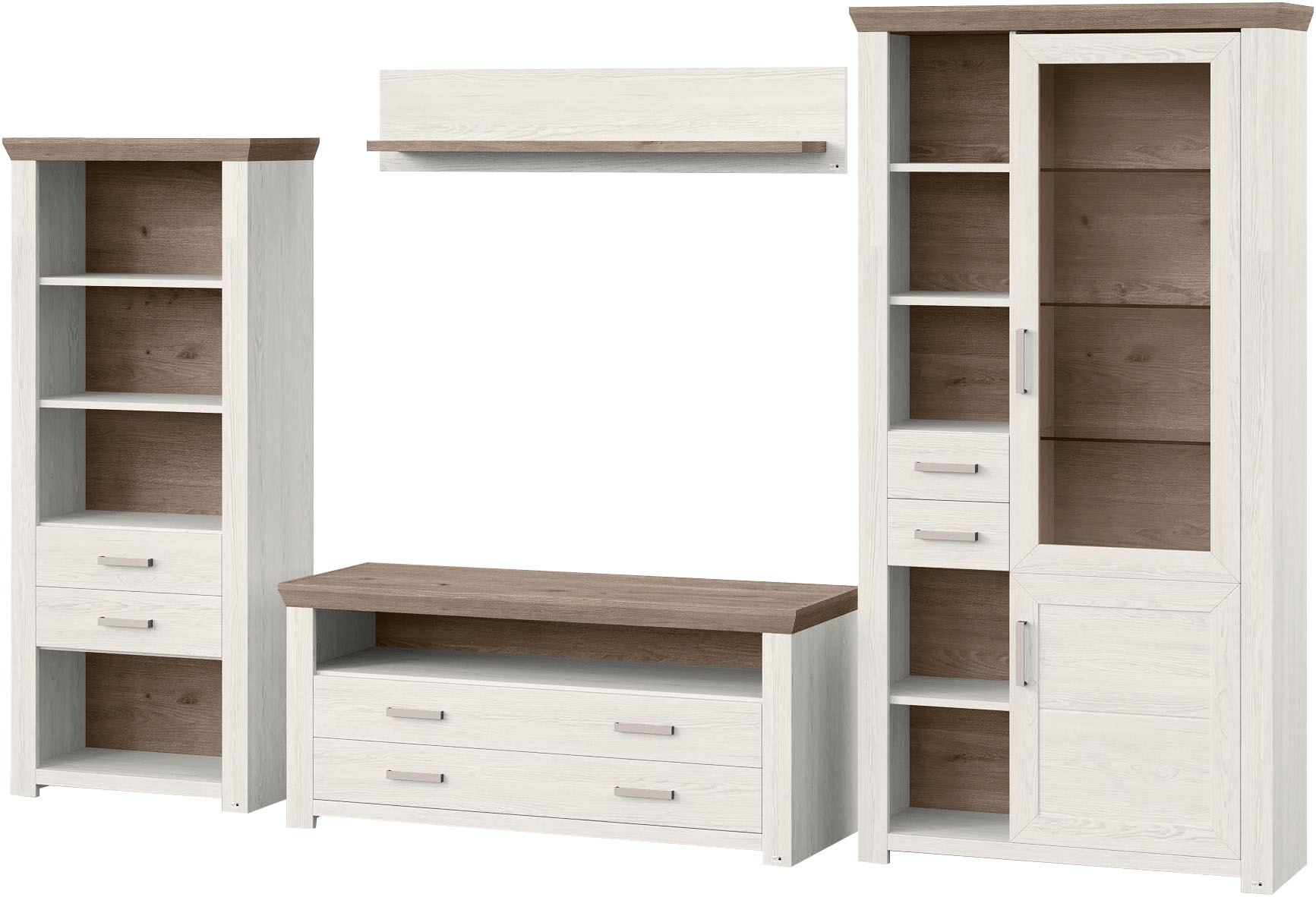 set one by Musterring Wohnwand "York" 4 Stk. tlg. günstig online kaufen