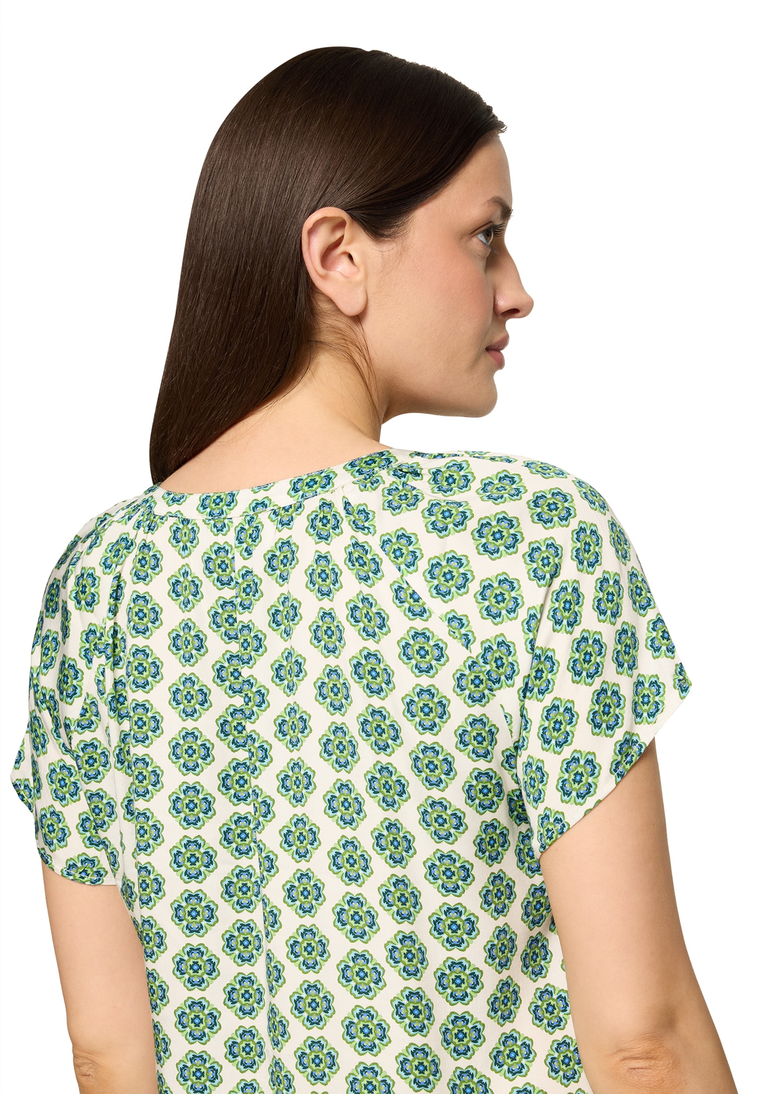 Cartoon Shirtbluse »Damen mit Rüschen«
