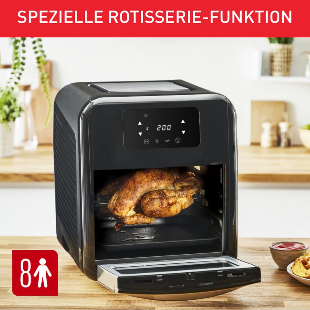 Tefal Heißluftfritteuse »FW5018 Easy Fry Oven & Grill«, 2000 W, 7 Zubehörteile, 11 L, Temperaturkontrolle, einfach zu Reinigen, Timer