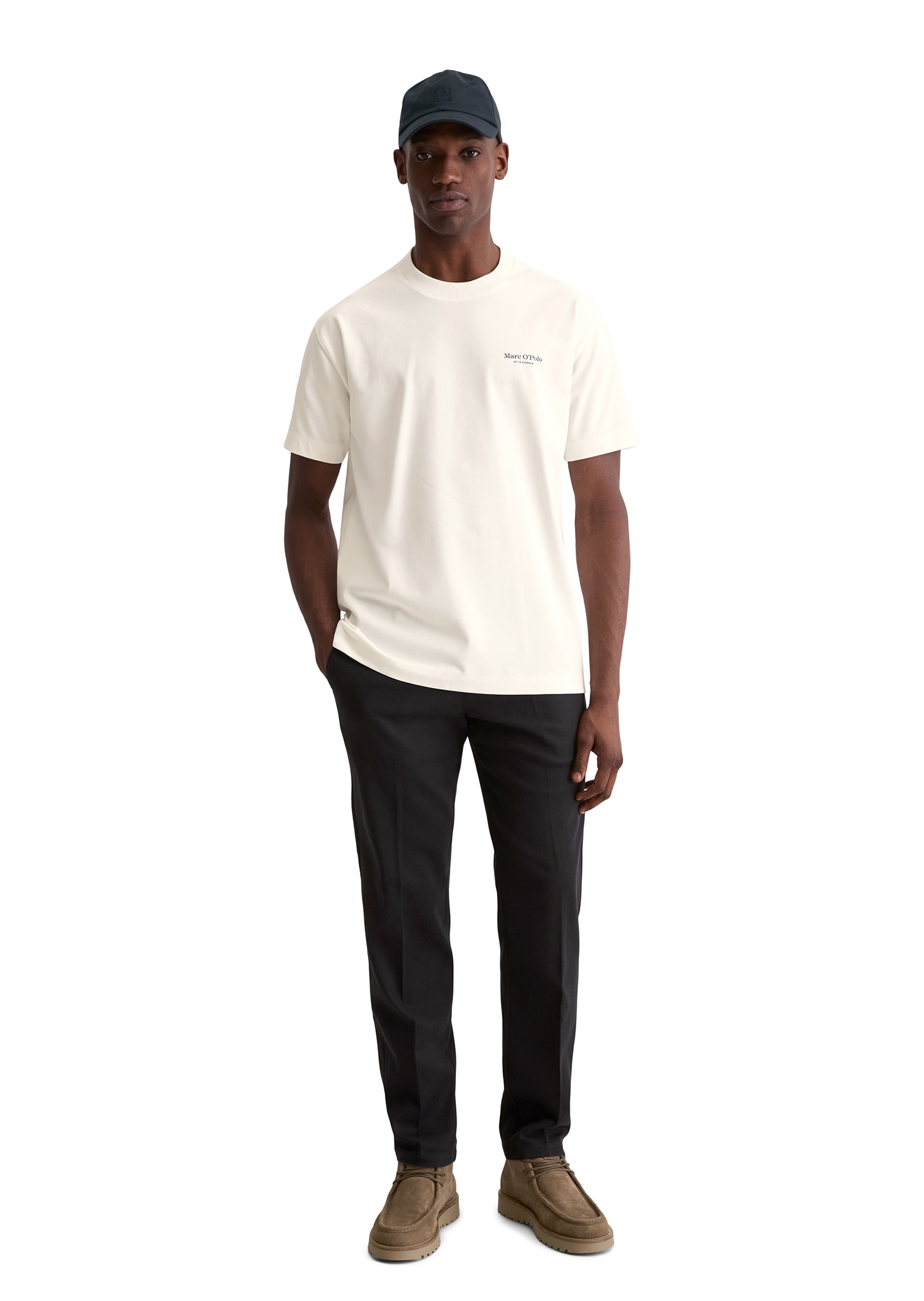 Marc O'Polo T-Shirt »relaxed fit Heavy Jersey mit Rückenprint«
