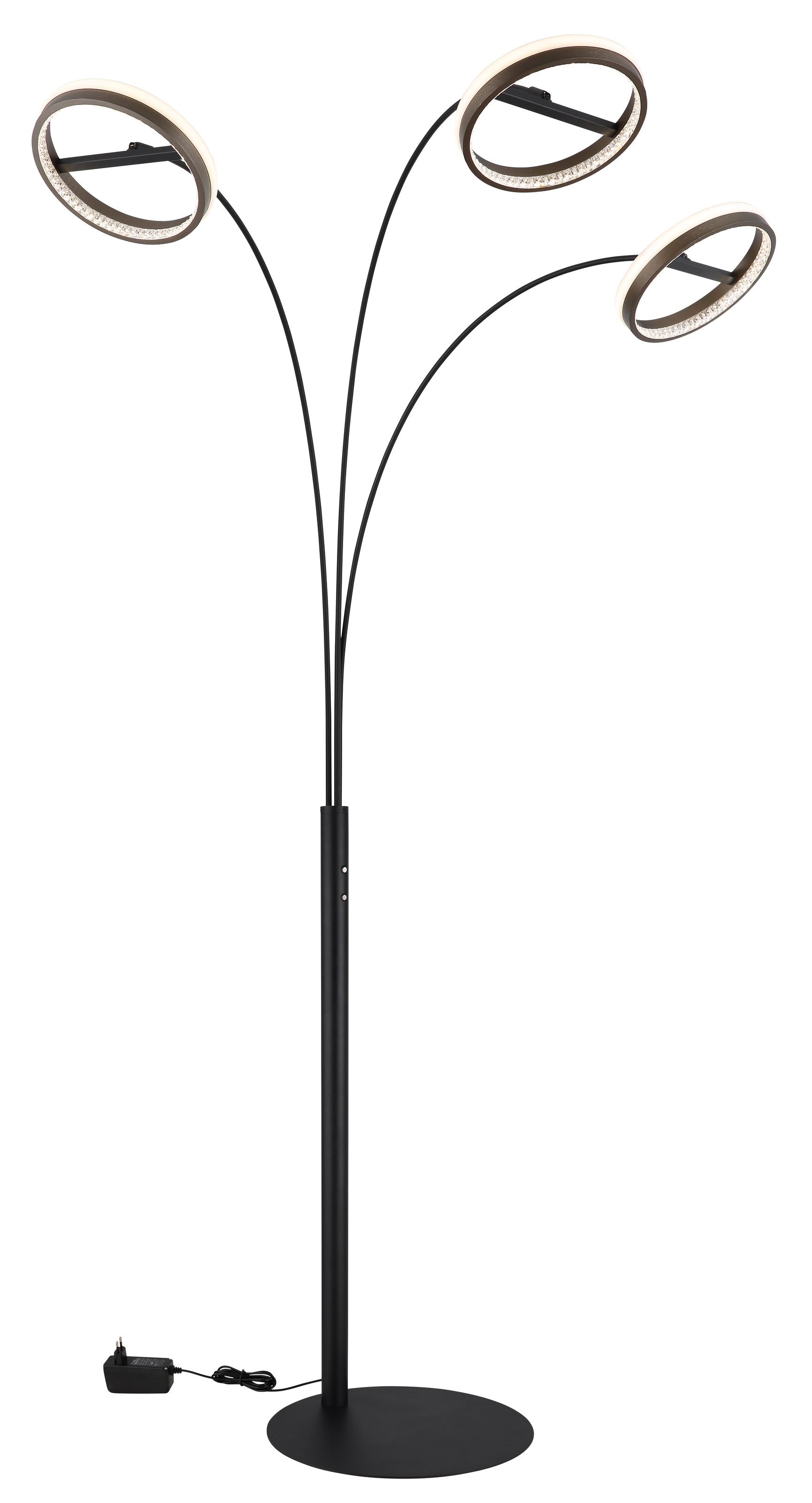 GLOBO LIGHTING Stehlampe »DELLA« LED-Modul 1 Stk. warmweiß - kaltweiß Stehlampe Wohnzimmer Schlafzimmer Flur Design-Leuchte