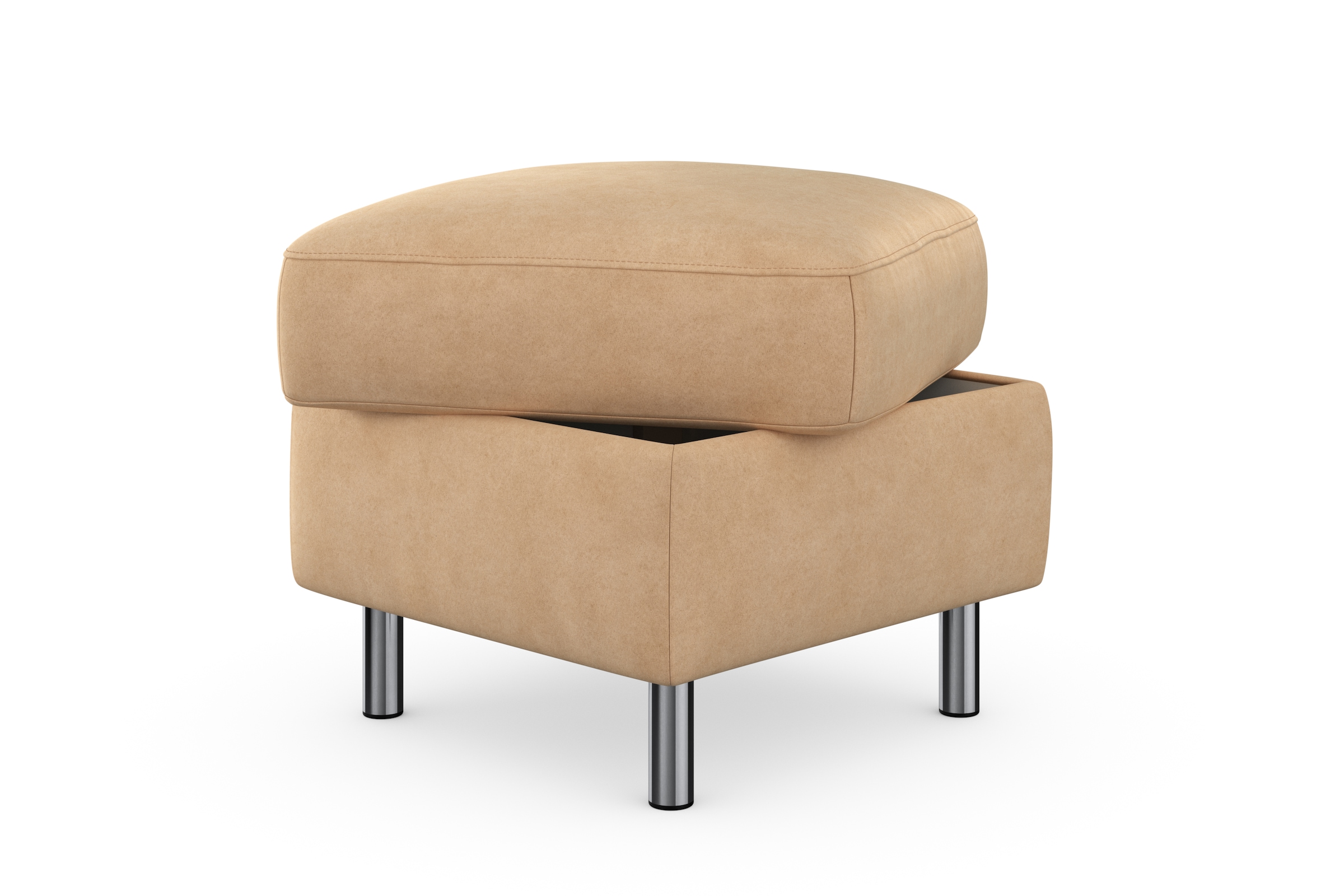 sit&more Stauraumhocker »Sinatra« Sitzfläche ist abnehmbar, chromfarbene Metallfüße