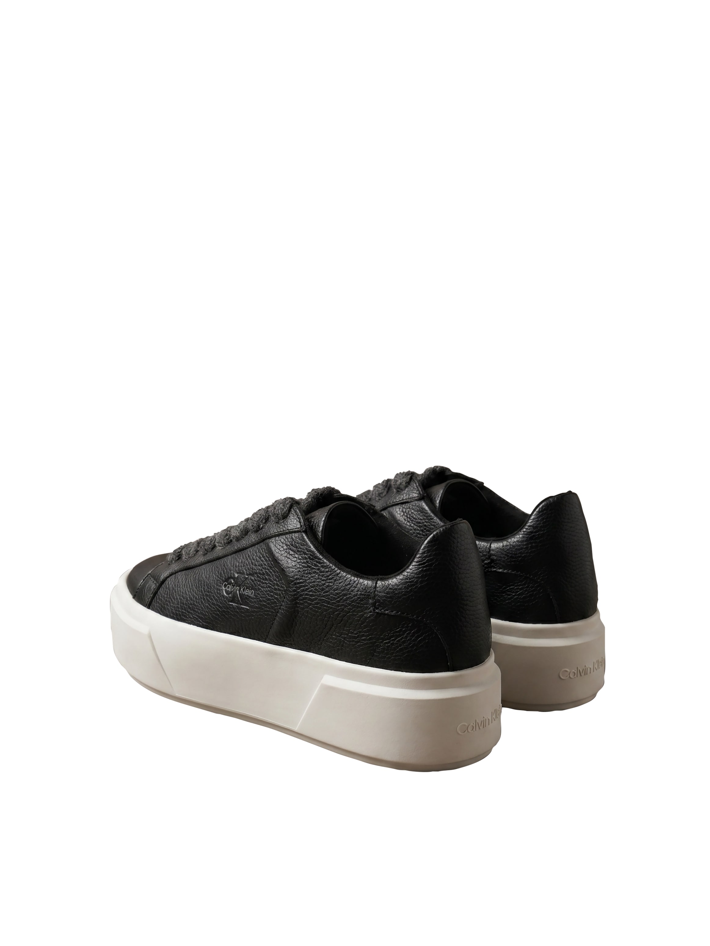 Calvin Klein »FLATFORM LACEUP LTH WL«  Halbschuh, Freizeitsneaker mit seitlichem CK-Logo