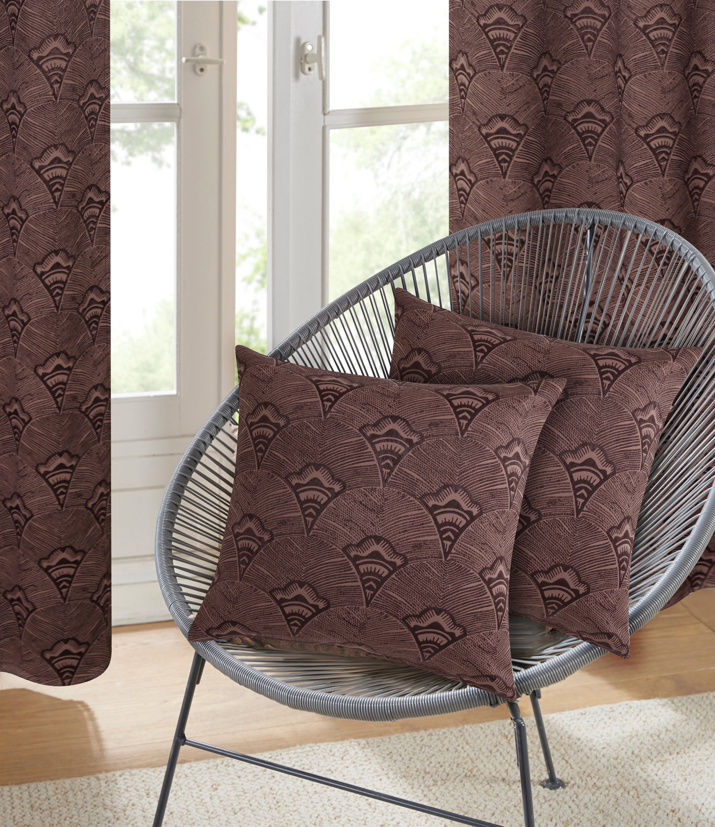 Bruno Banani Dekokissen »Alessio,  1 Stk., elegantes Jacquard-Muster - Kissenhülle ohne Füllung« recyceltes Material, ohne Füllung, moderner Hingucker, Reißverschluss