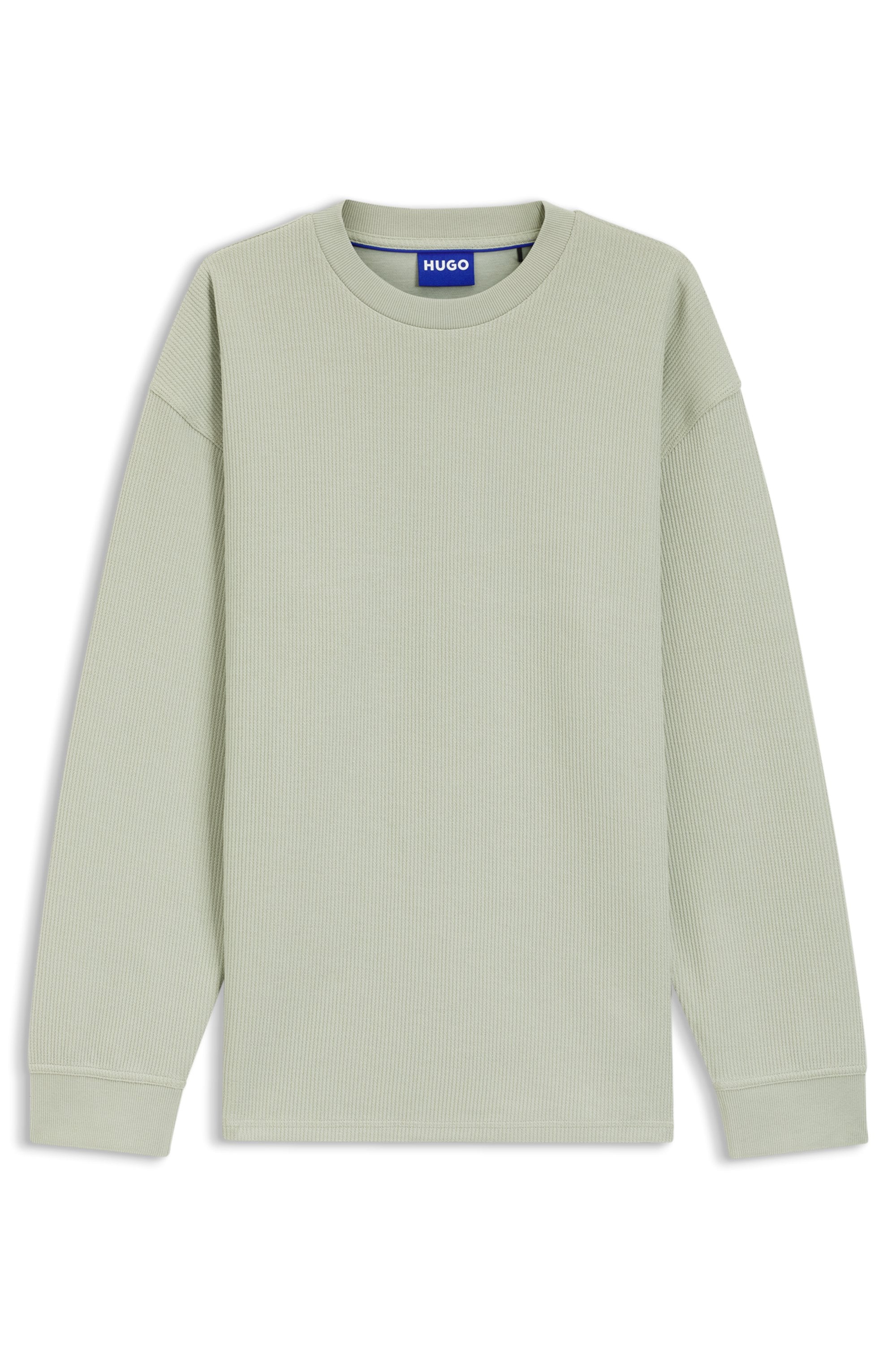 HUGO Blue Langarmshirt "Nuwolo" Rundhalsausschnitt, lässig geschnitten, Log günstig online kaufen