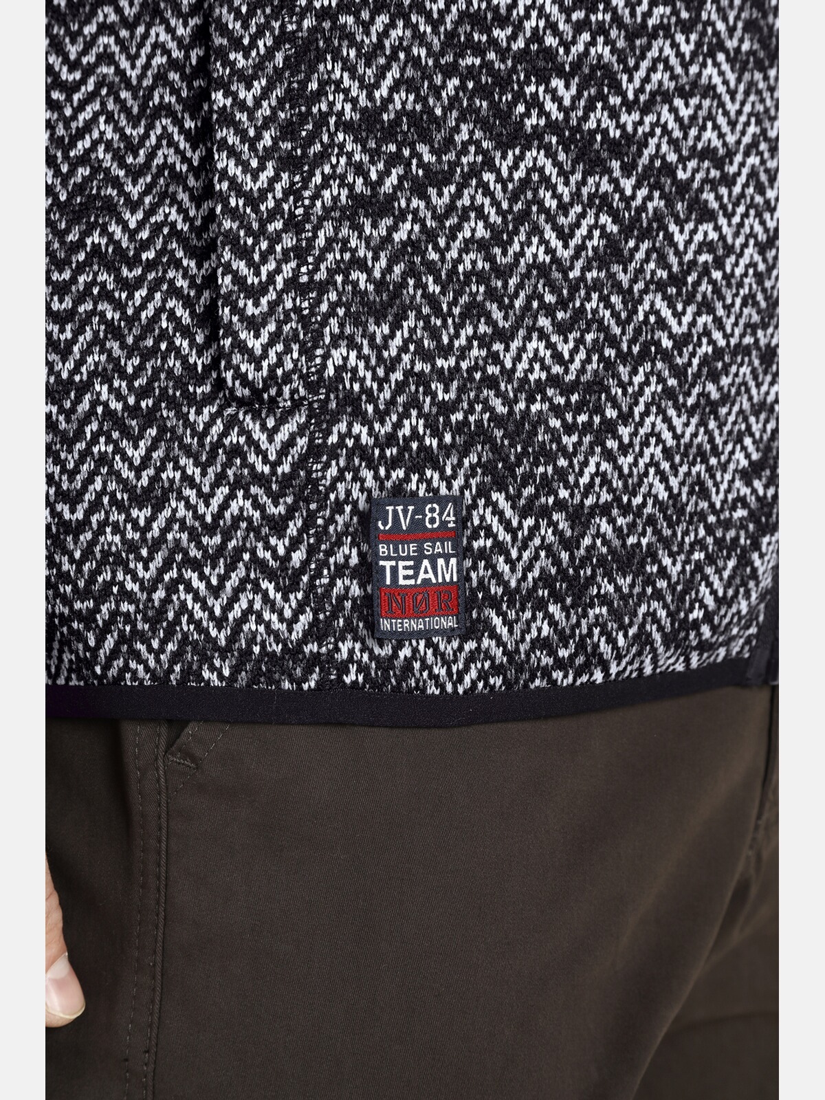 Jan Vanderstorm Sweatjacke »Strickfleecejacke KOLMUND«
