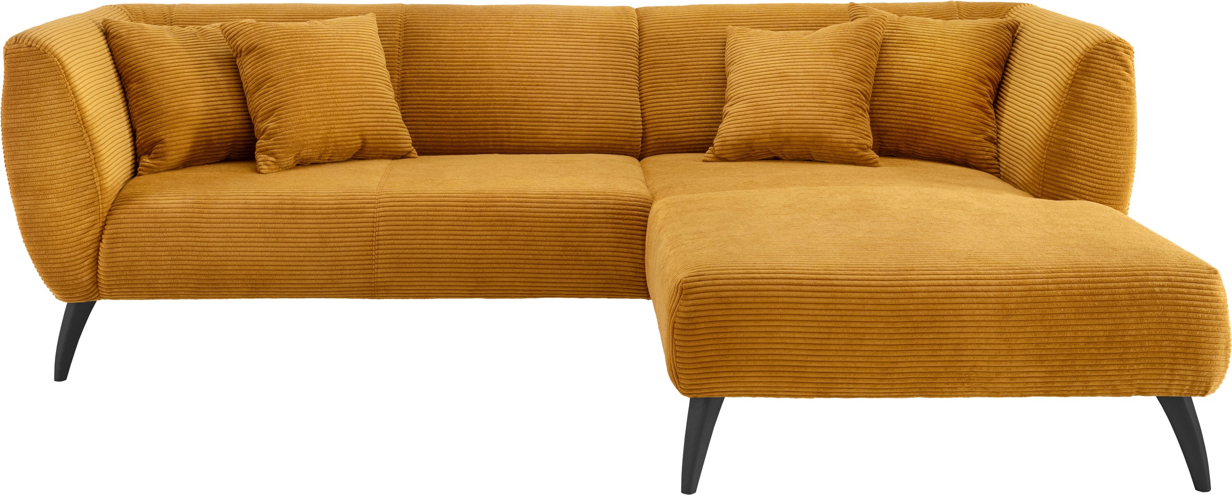 Thumbnail - INOSIGN Ecksofa "Colori Polstermöbel mit zeitlos eleganter Rückenführung. L-Form", Holzfußfarbe wählbar, inkl. 4x Zierki...